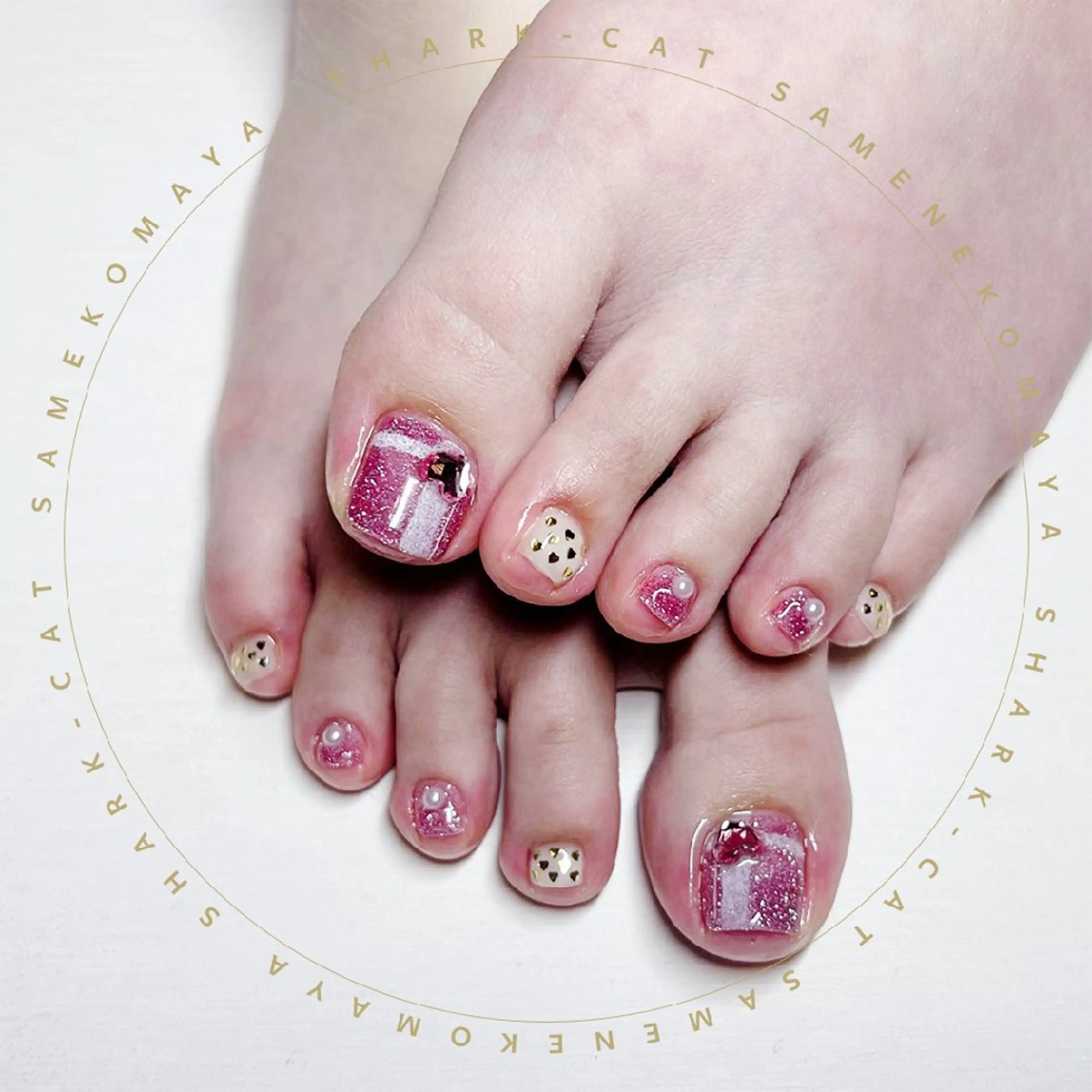 ネイル サメ猫 マーヤのネイルデザイン