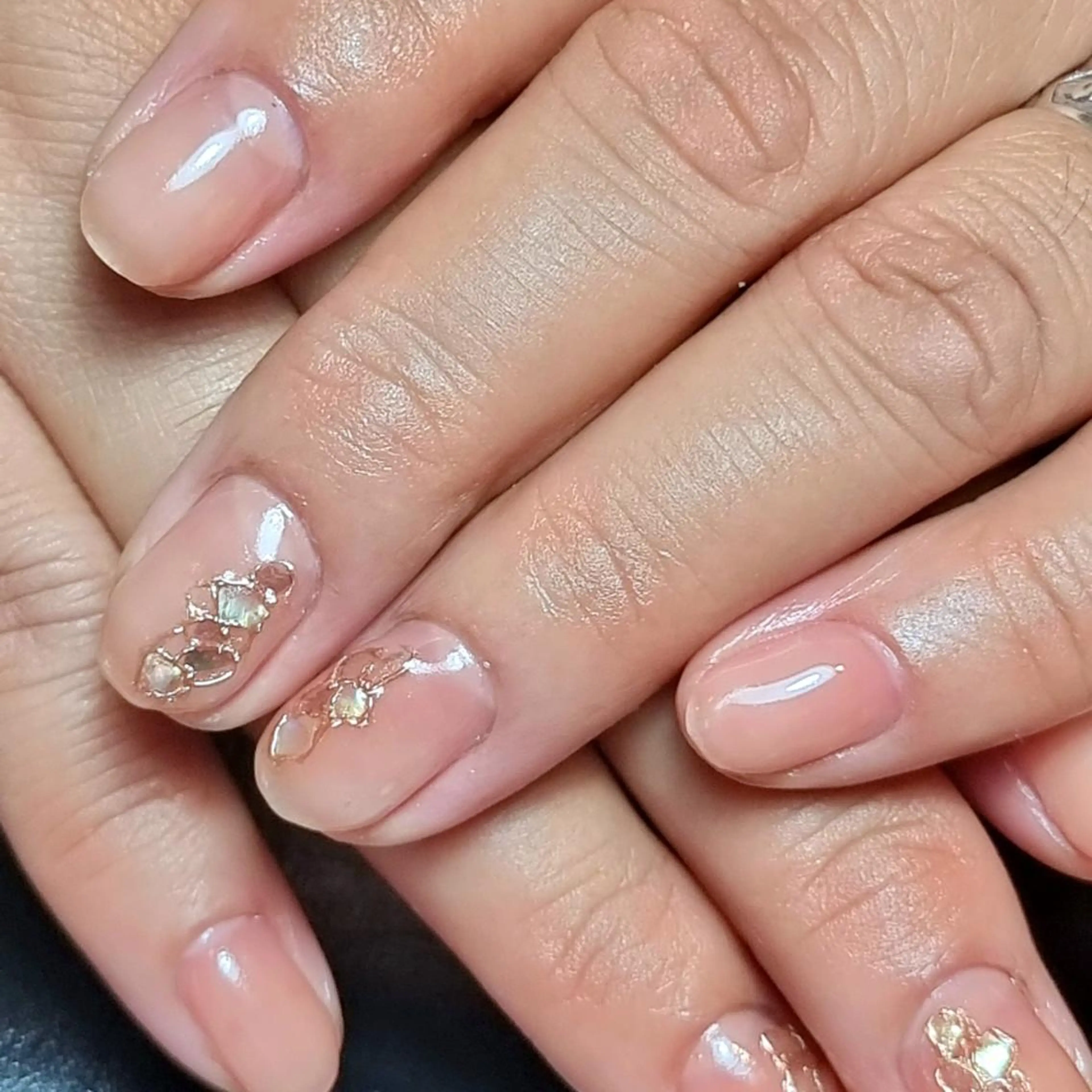 ネイル フラワーネイル フットネイル 大理石ネイル(マーブル) ニュアンスネイル オフィスネイル Nailsalon Tsuki.のネイルデザイン