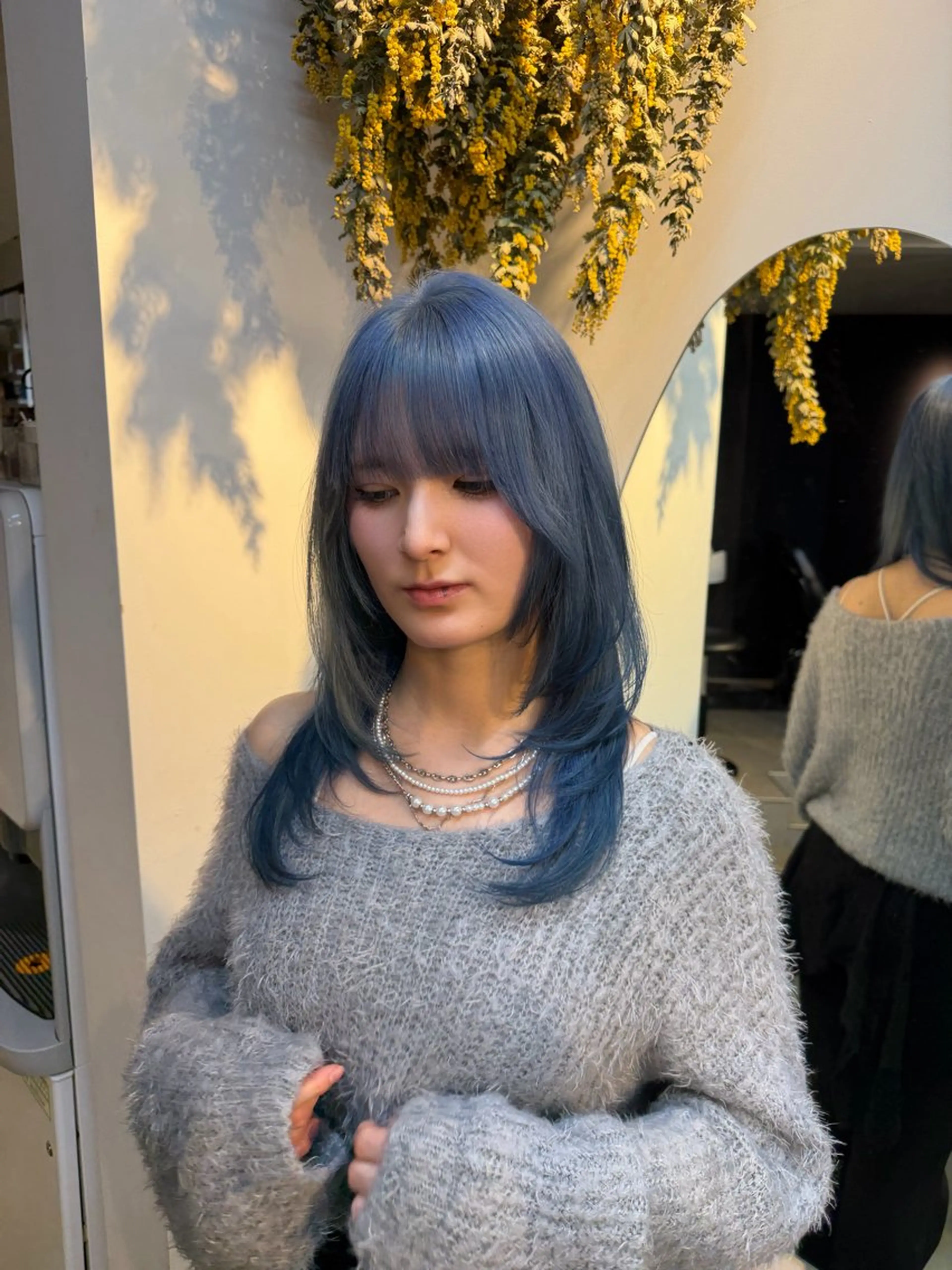 ロング ヘアカラー aimu/レイヤー/ カラー/髪質改善のヘアスタイル