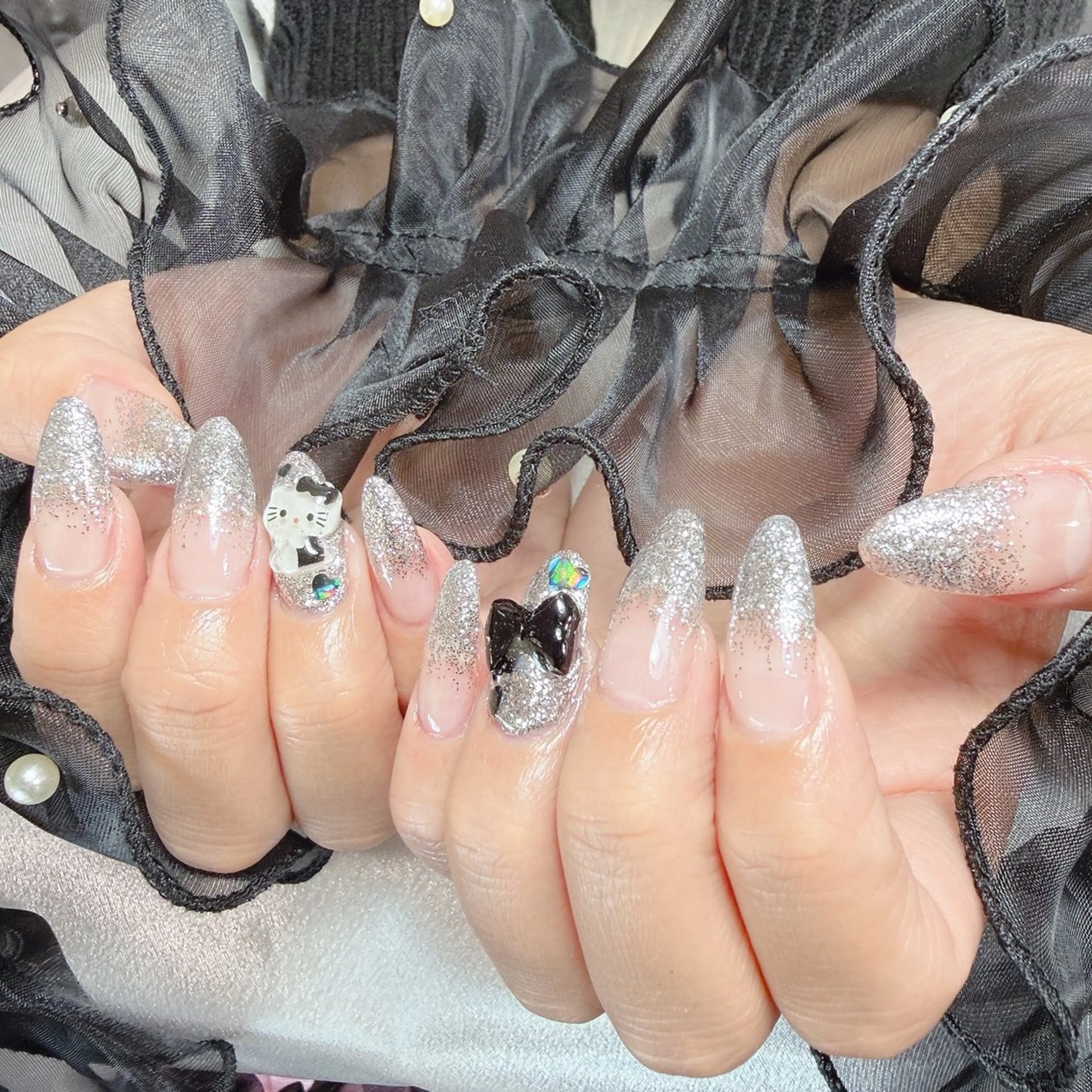 ネイル キラキラネイル ラメ(グリッター) ラメグラデーション ハンドネイル MignonReve ☺︎MIYUのネイルデザイン