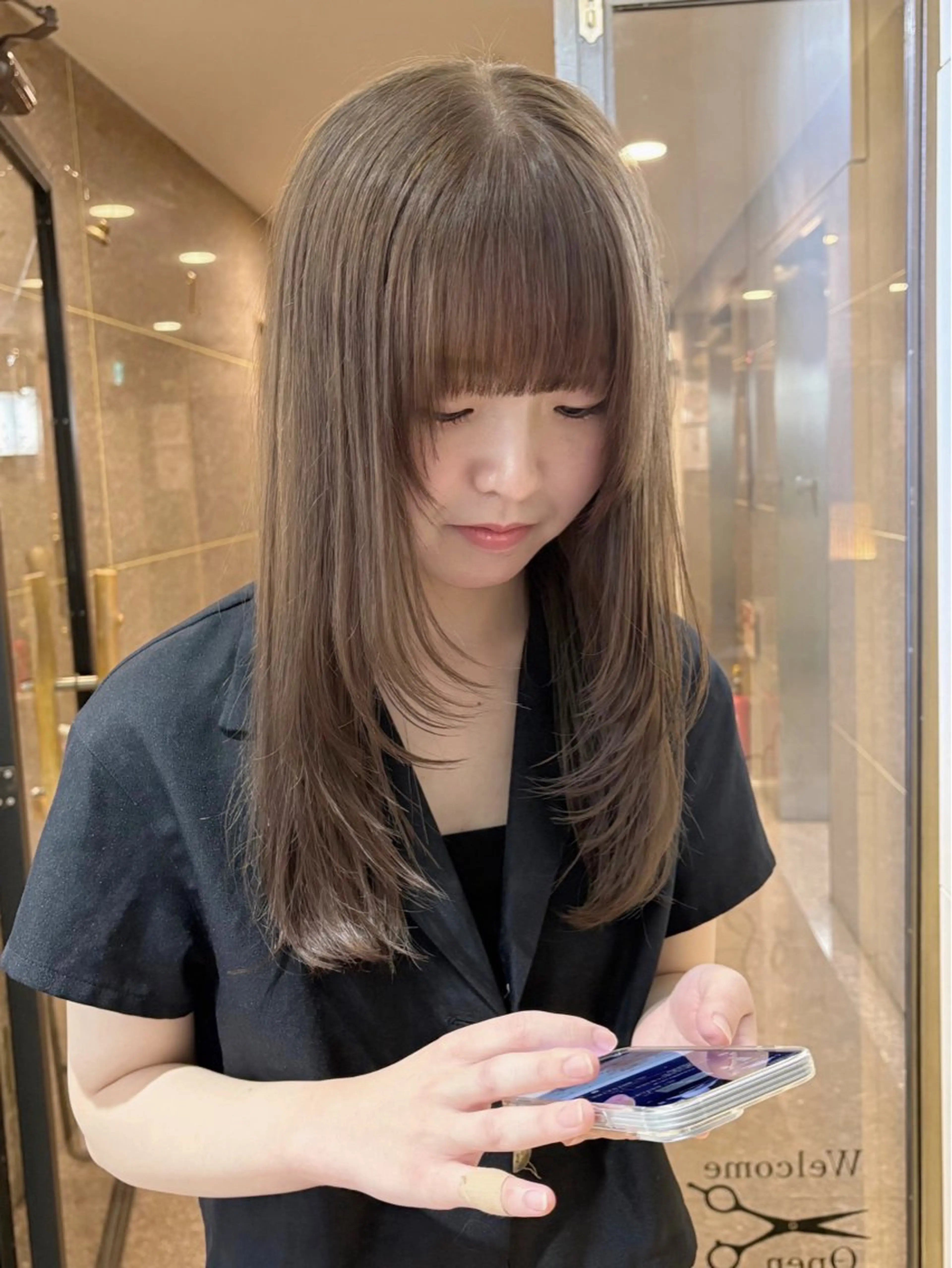 セミロング カラー ブラウンカラー モカブラウン レイヤーカット カット ヘアカラー RINO/似合わせ /女性専用𖧷のヘアスタイル