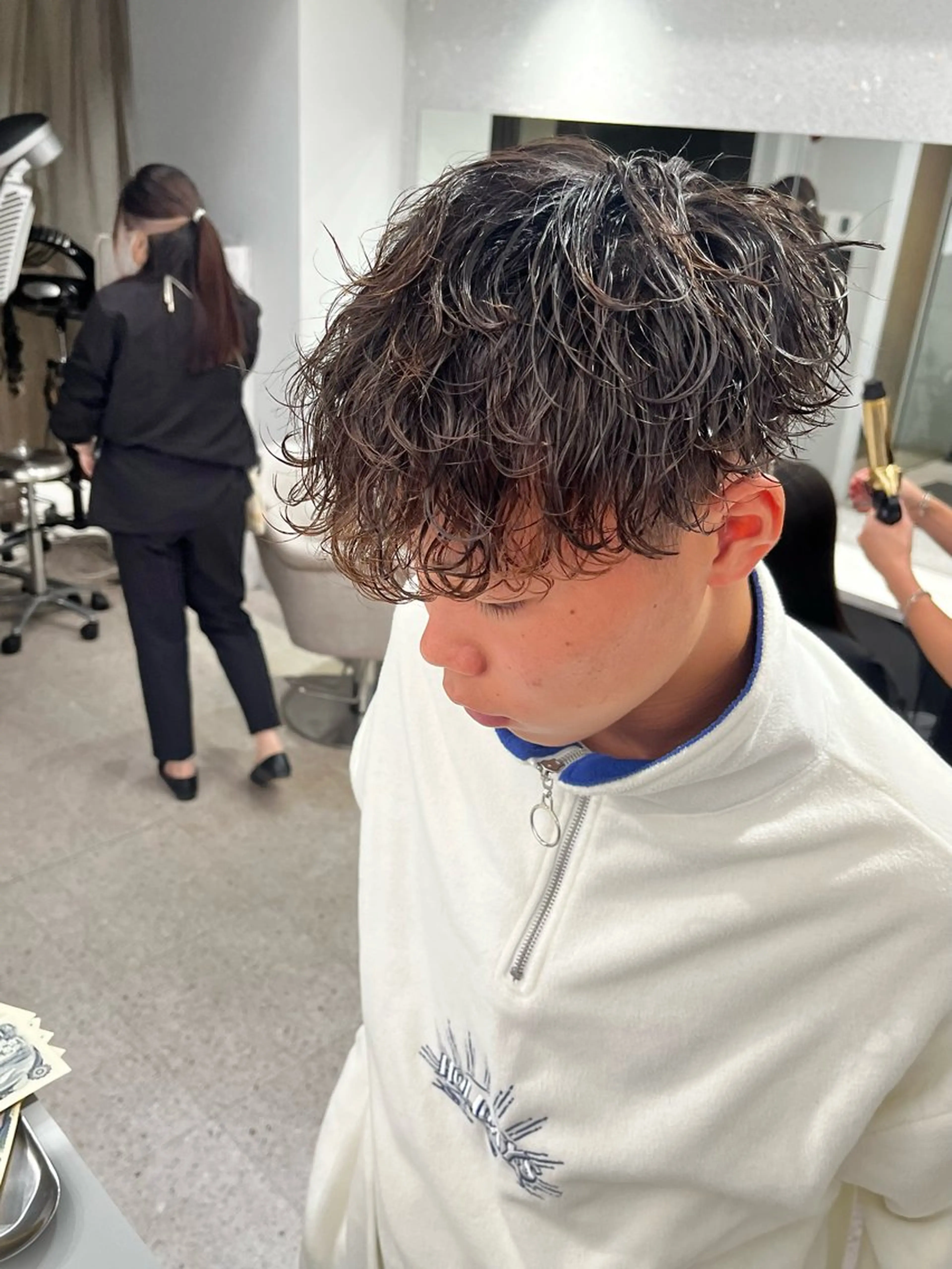 パーマ メンズ カット パーマ 🍐シャドウパーマ メンズ特化/守岡🍐のヘアスタイル