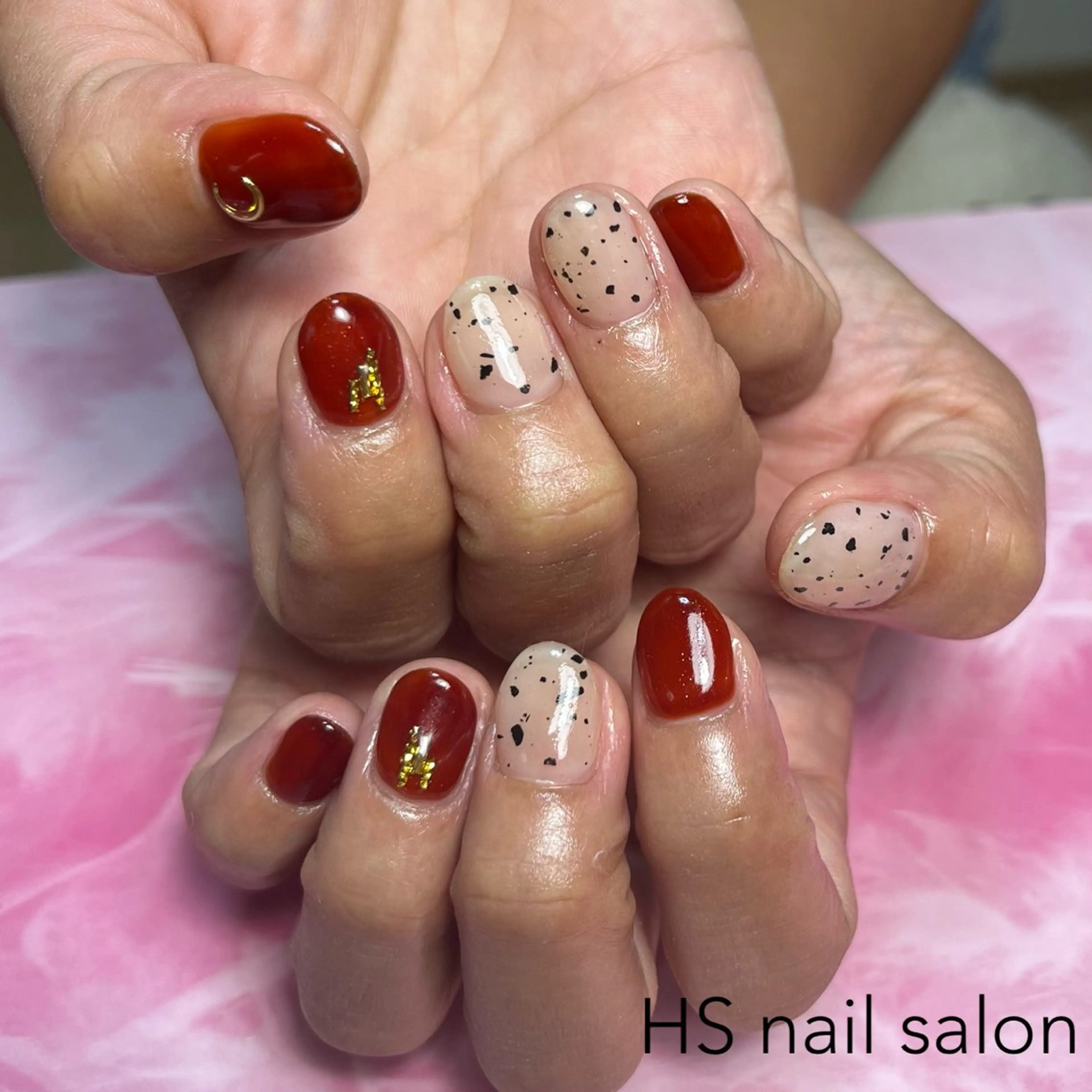 ショート ハンドネイル hs nail salonのネイルデザイン
