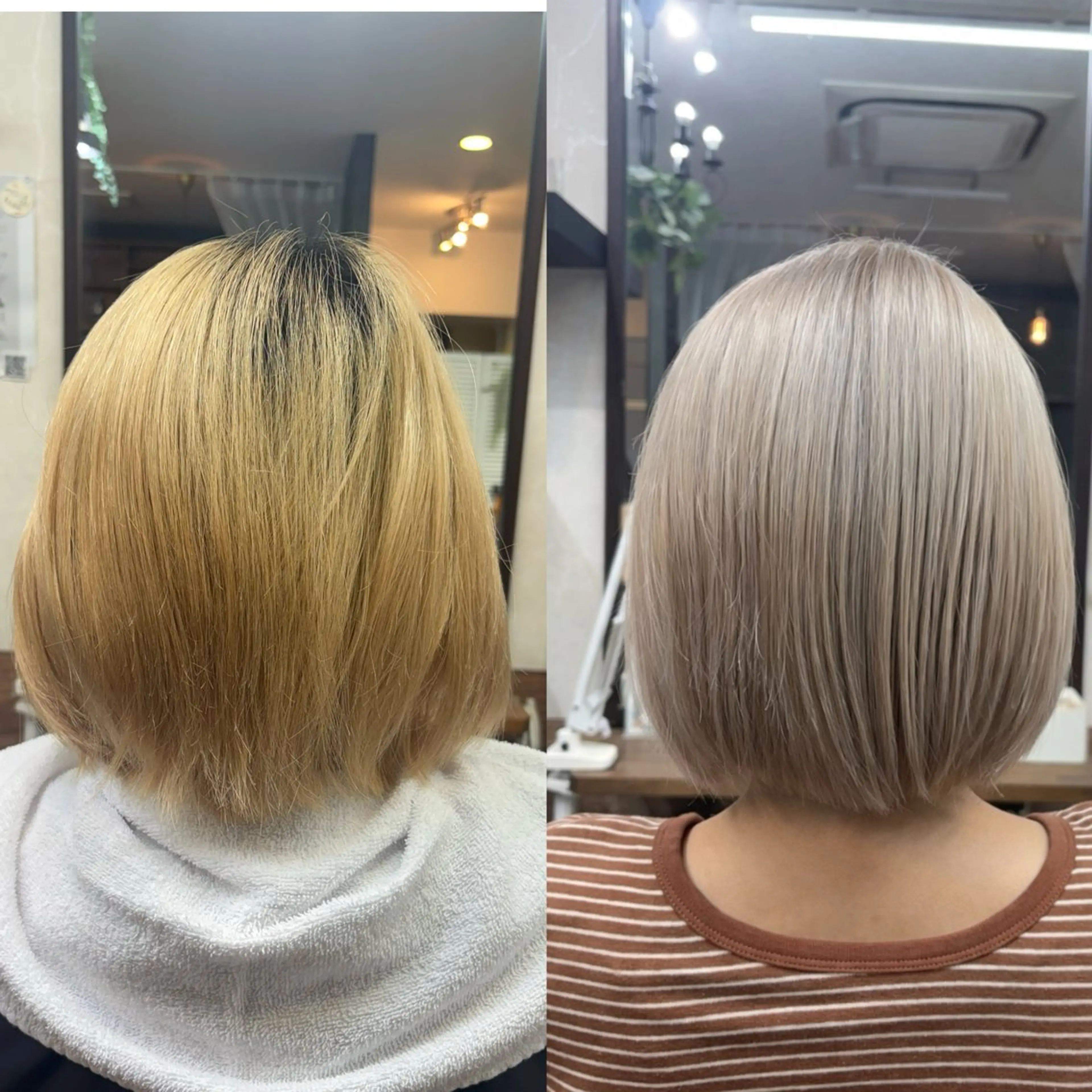 ミディアム カット ヘアカラー 🫧ふくだ りな 🕊のヘアスタイル