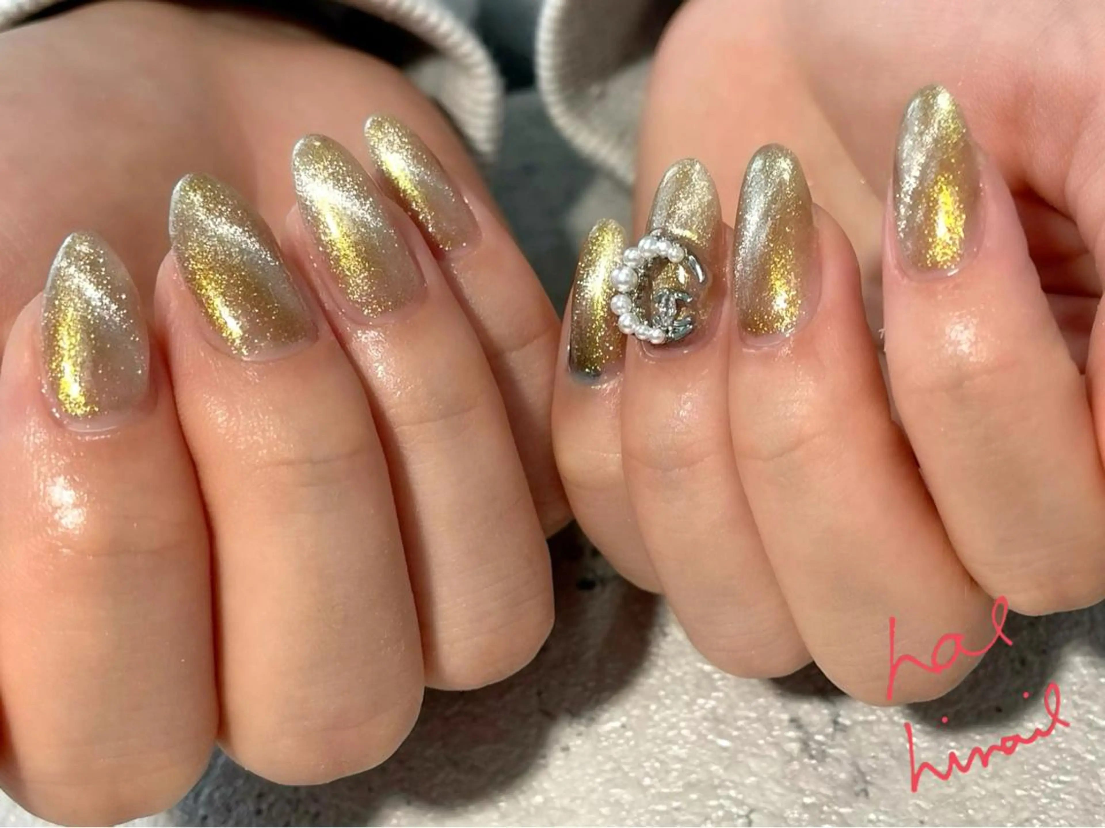 ネイル マグネットネイル はるひな ねいるのネイルデザイン