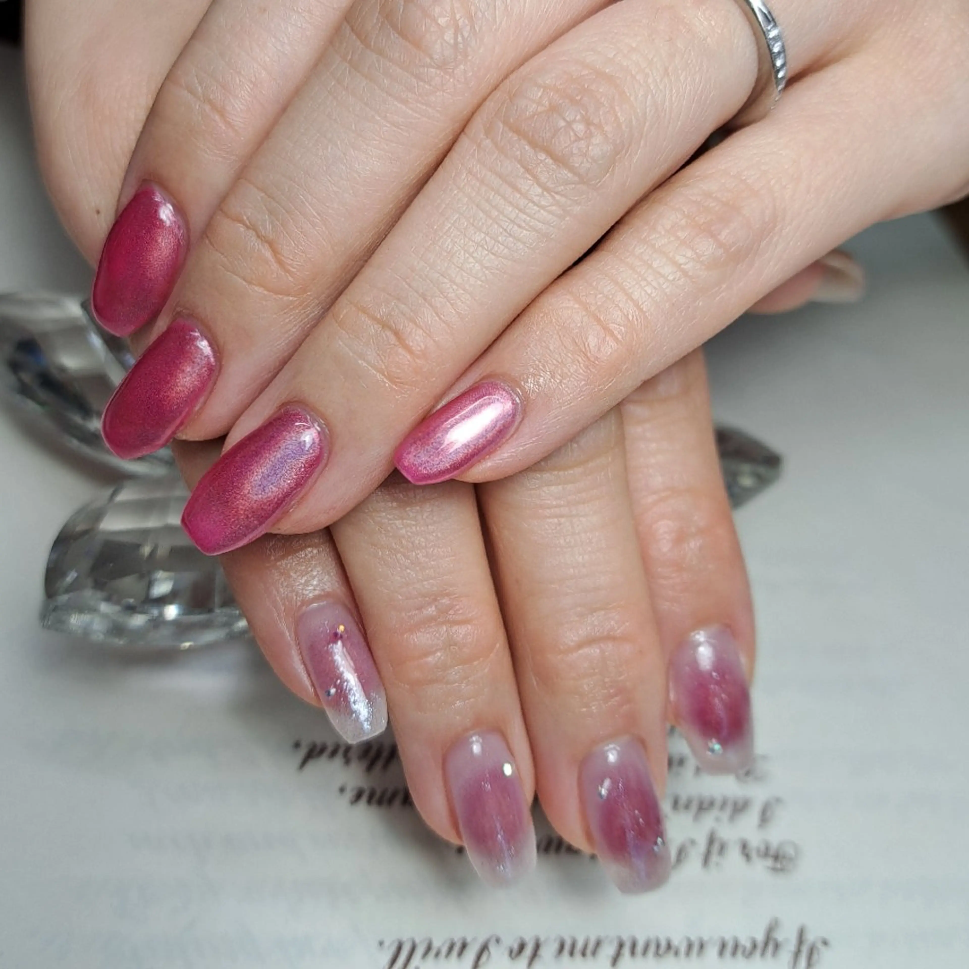 ネイル ピンク HAYASHI  Nのネイルデザイン