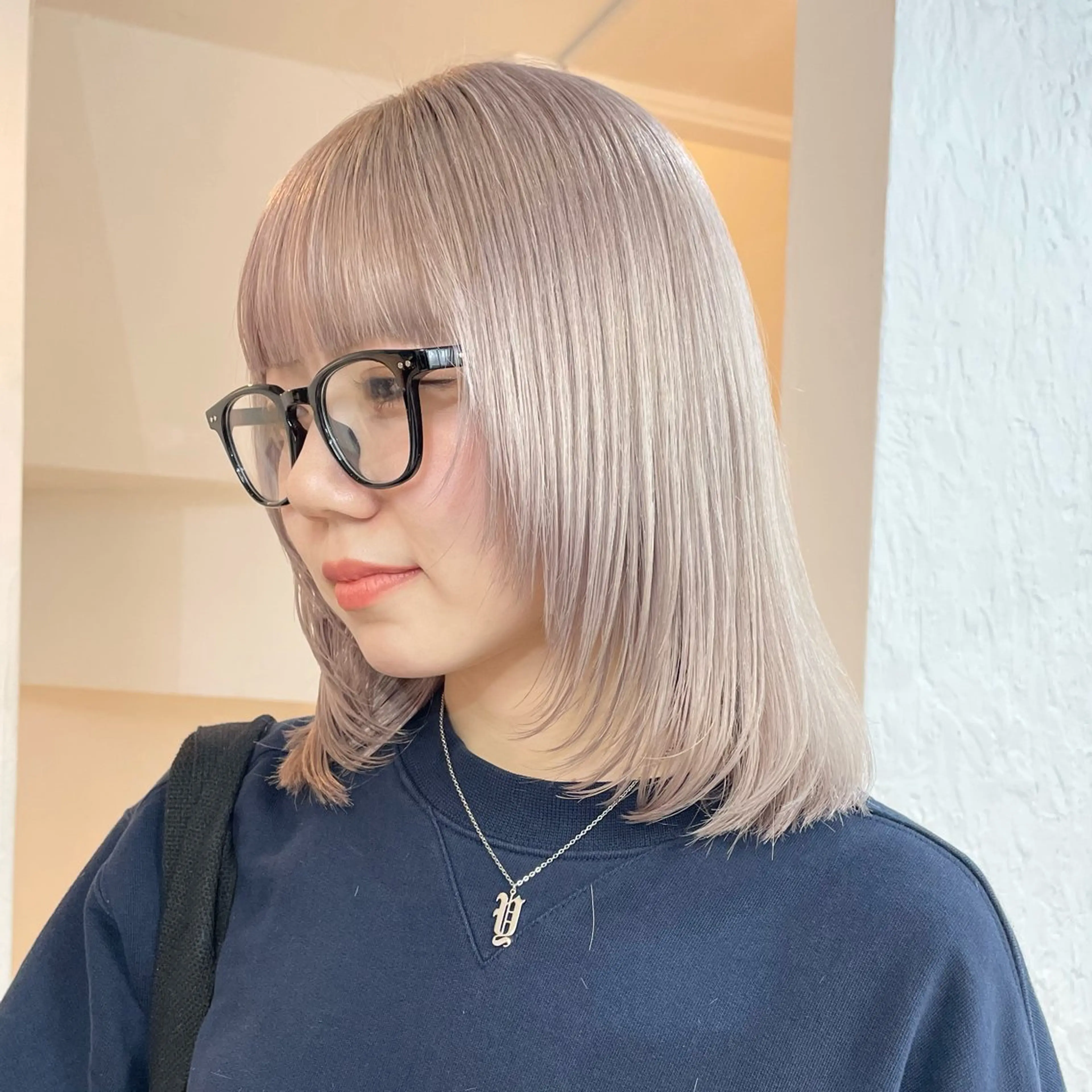 "🎓ミニモ学割✨＂カット&ケアブリーチ ダブルカラー(ケアカラー無料)+ トリートメント／【渋谷/原宿/表参道】の写真