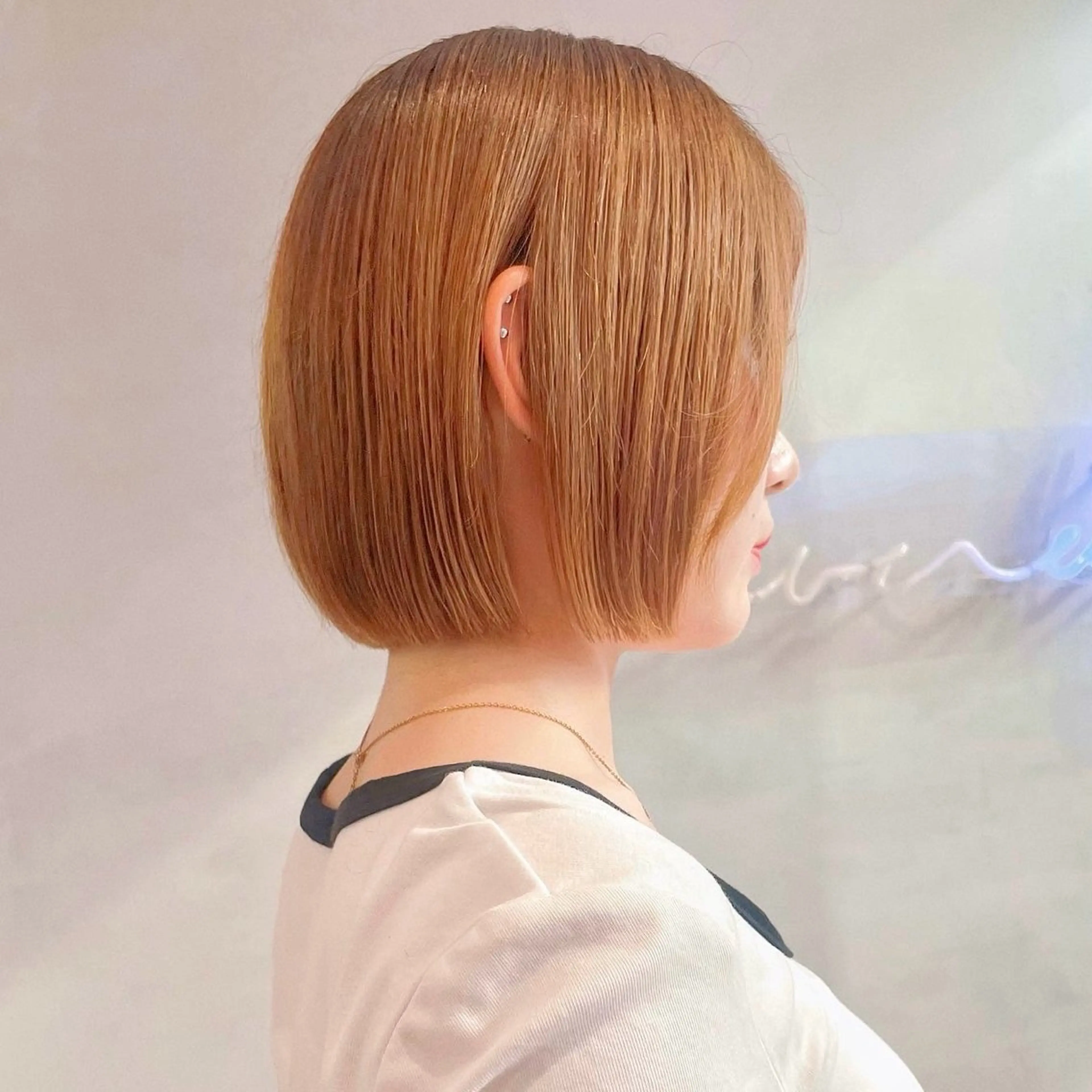 ショート Misaki /ボブ/縮毛矯正のヘアスタイル