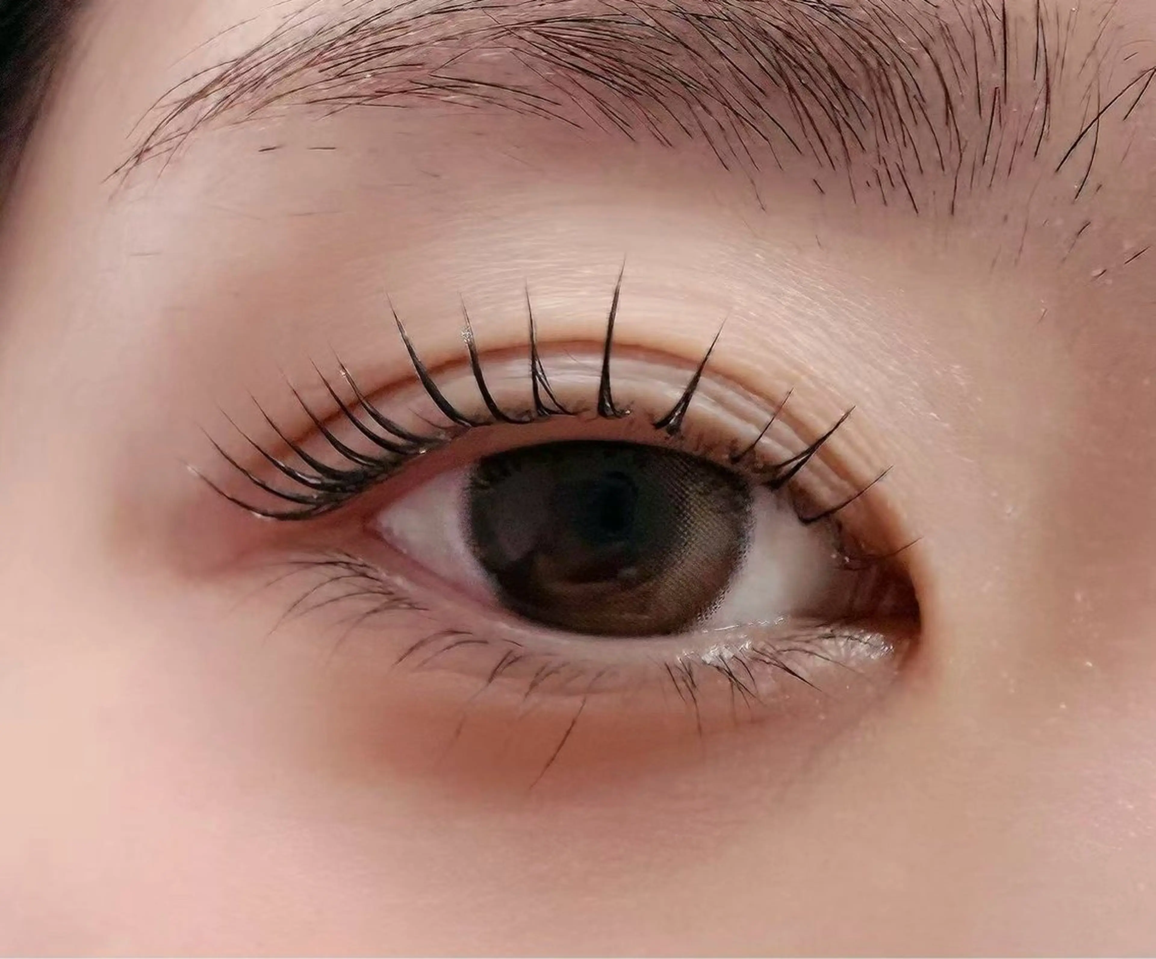 韓国アイドル風パーマの写真