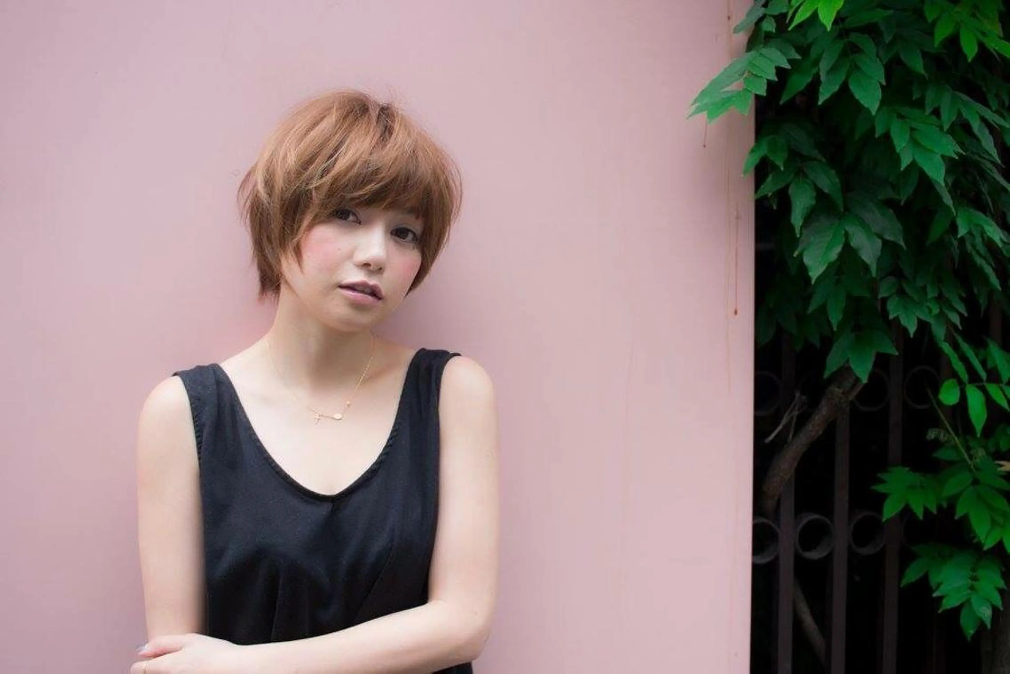 ショート ミディアム カラー パーマ 内藤 達也のヘアスタイル