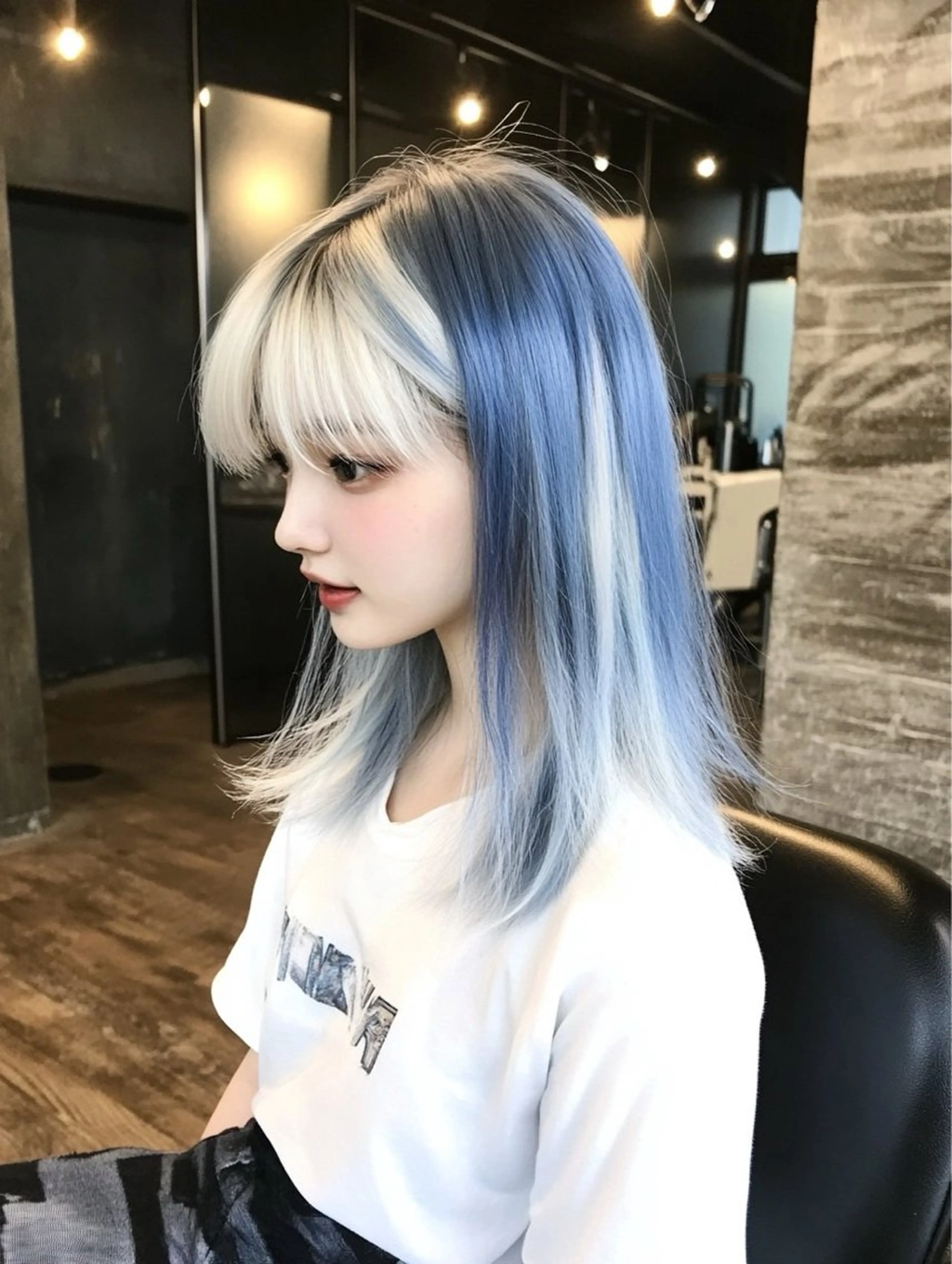 ロング カラー ユイ☆レイヤーカット ヘアセット/ブリーチのヘアスタイル