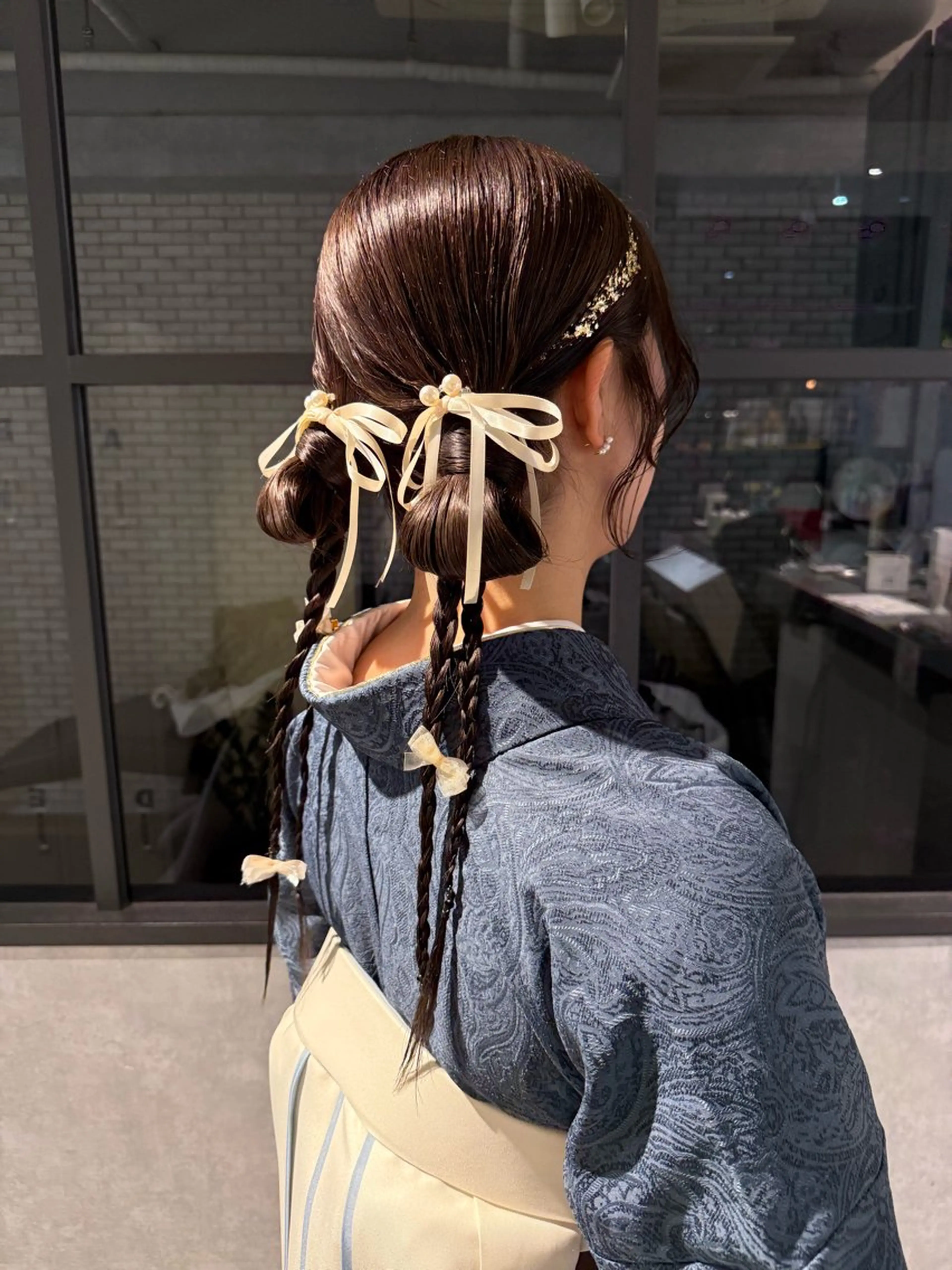 ヘアアレンジ 着物ヘア 卒業式のヘアスタイル ヘアセット 池田 みのりのヘアスタイル