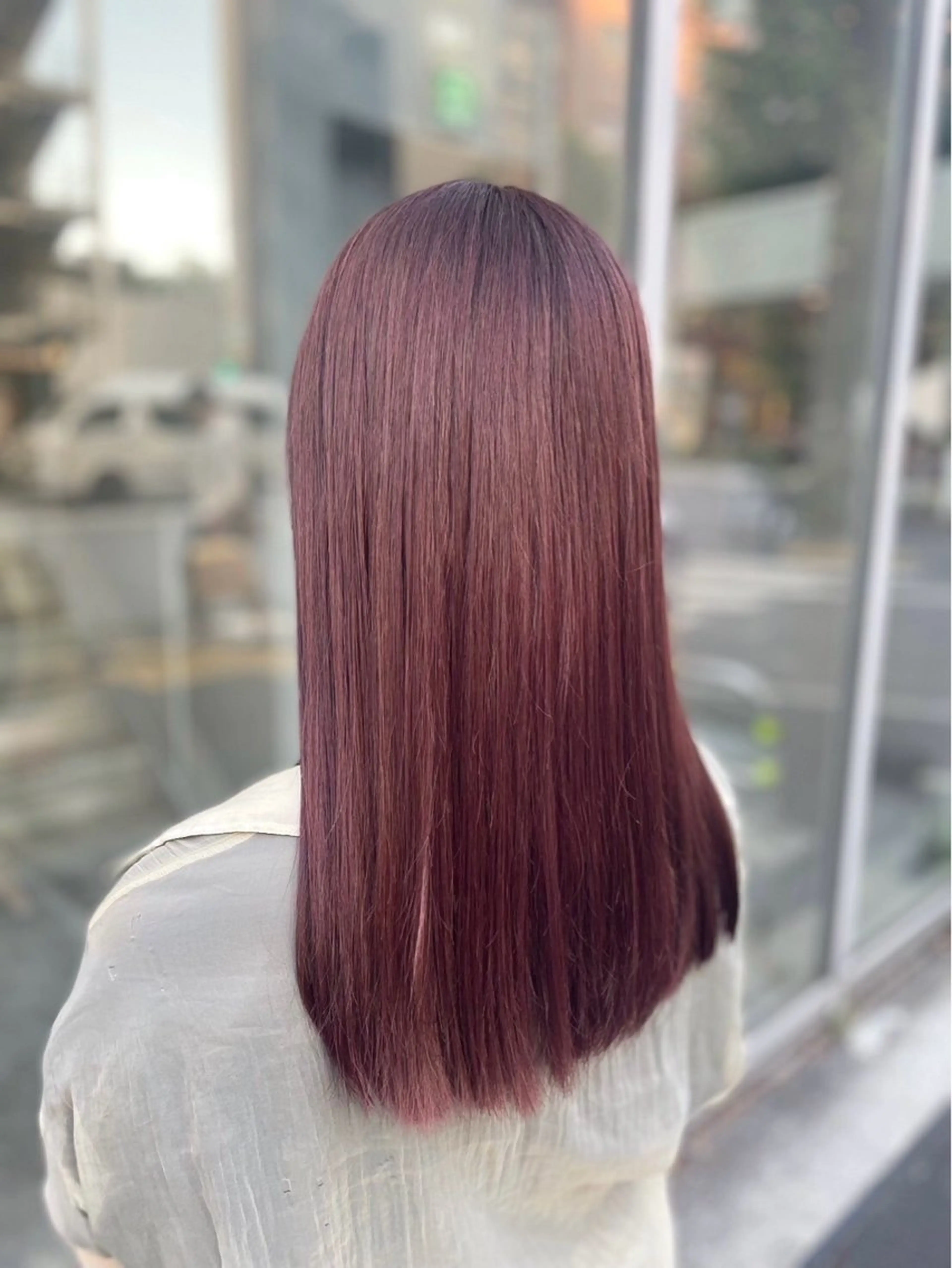 ロング カラー カット ヘアカラー うる艶ストレート♡透 明感カラー♡かずまるのヘアスタイル