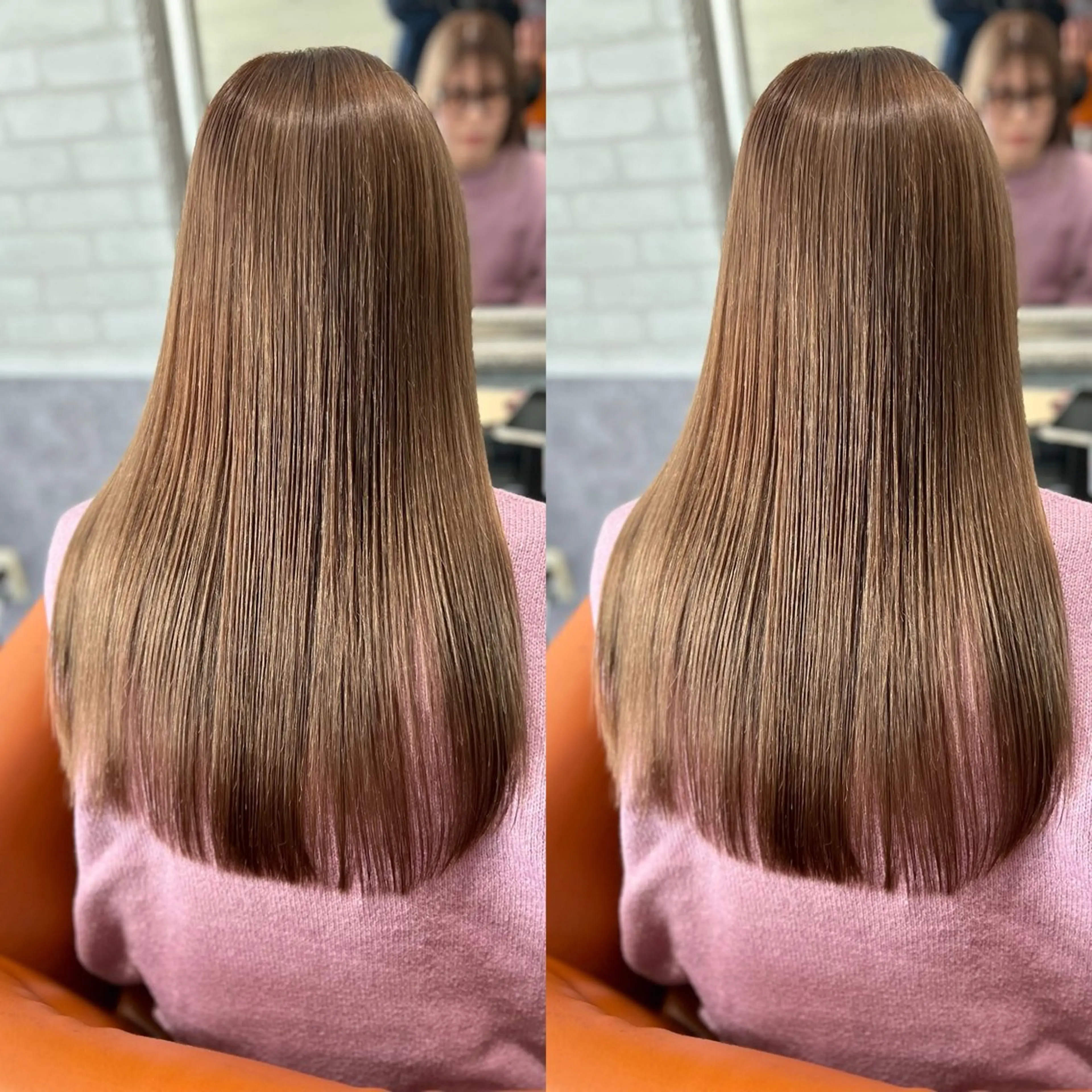 セミロング ヘアカラー トリートメント 🇰🇷韓国風レイヤ ー🇰🇷の達人🔥のヘアスタイル