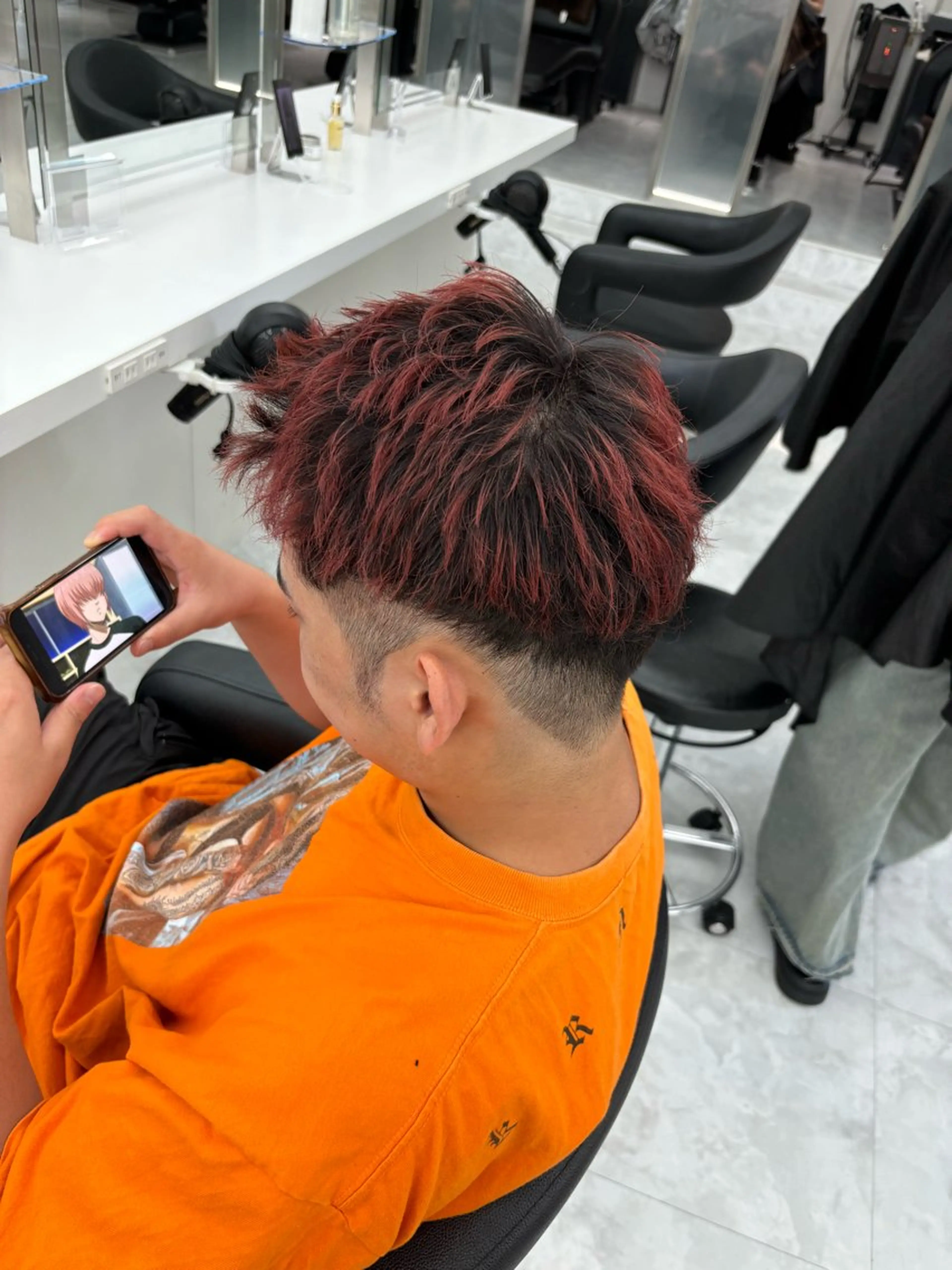 ショート カラー メンズ カット ヘアカラー ヘッドスパ ヘアセット 🫧韓国風透明感 ヘア🫧towaのヘアスタイル