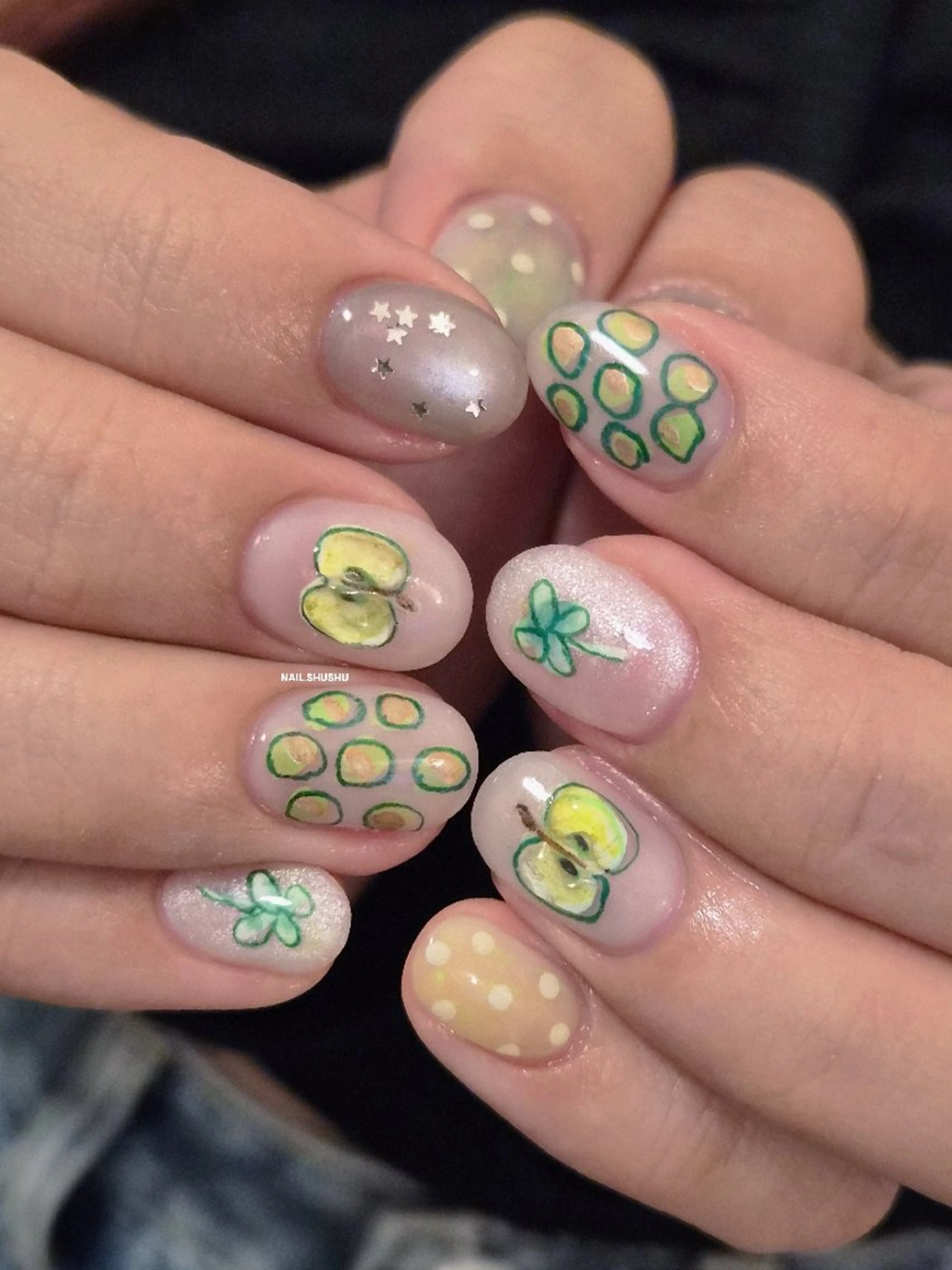 ネイル ハンドネイル 3dパーツ/流行り 👧shushu❤️のネイルデザイン
