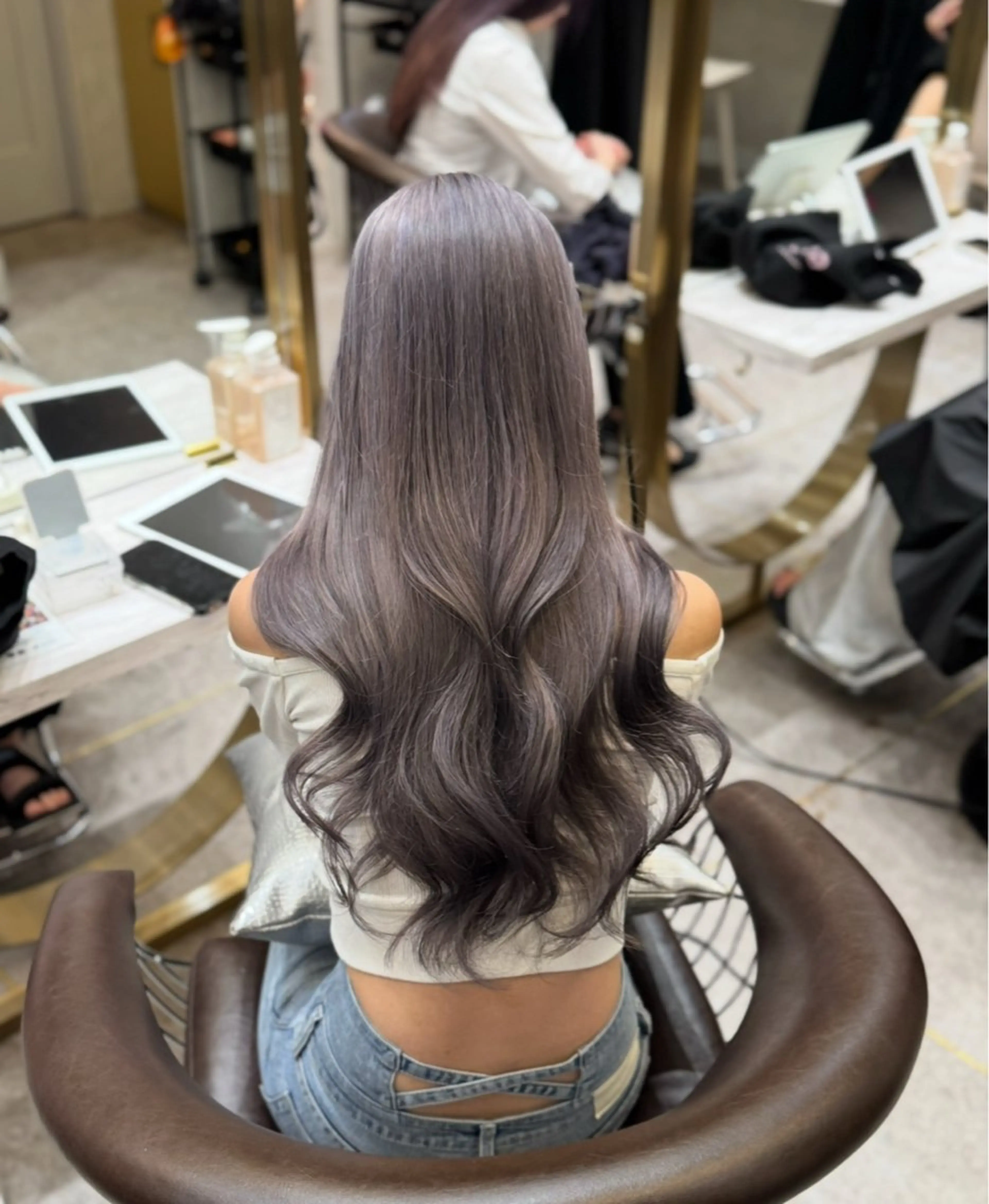 ロング 縮毛矯正 璃 音のヘアスタイル