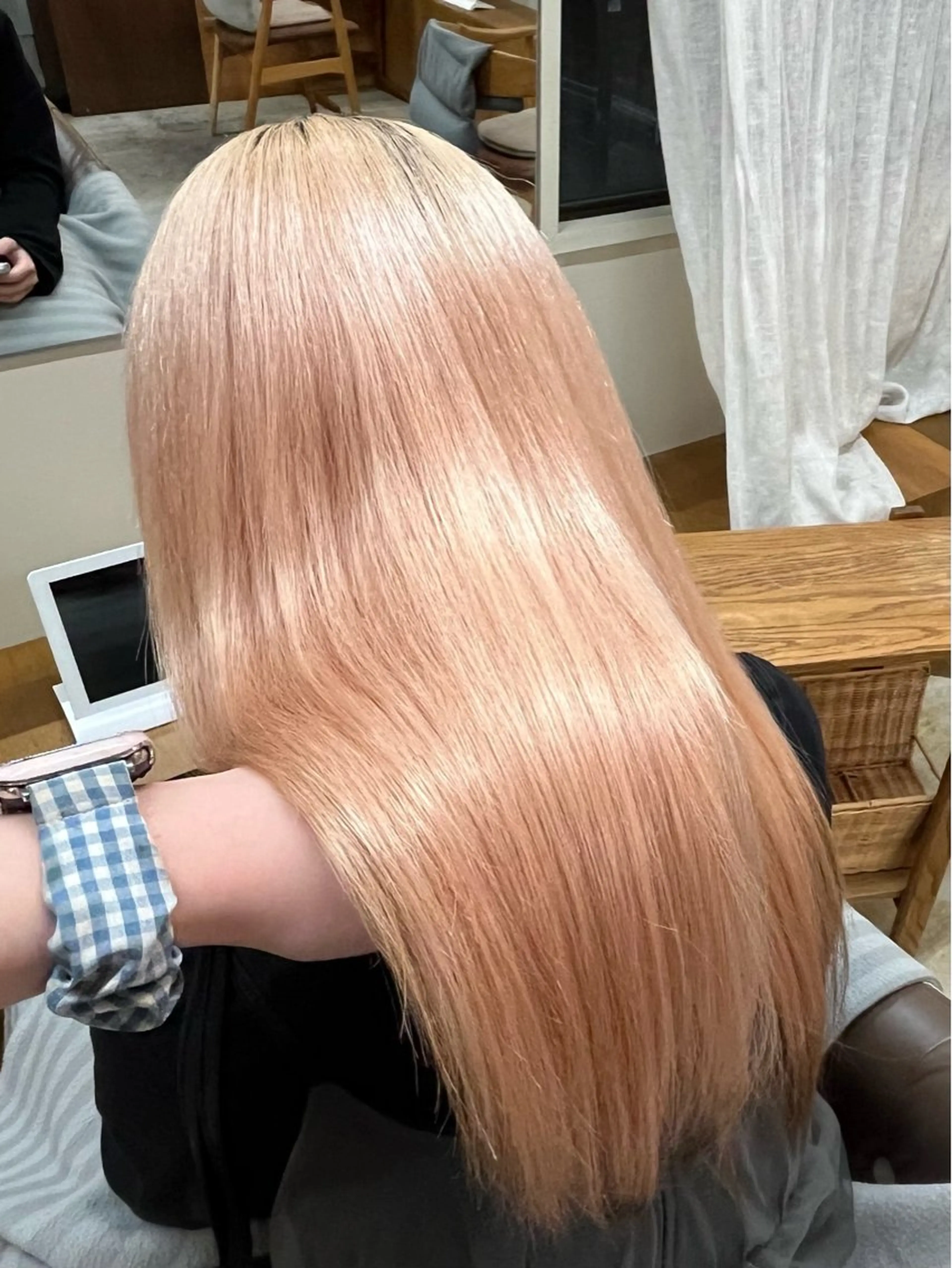 ロング カラー ヘアカラー トリートメント 🌼花屋併設🌼 木下奈々望のヘアスタイル