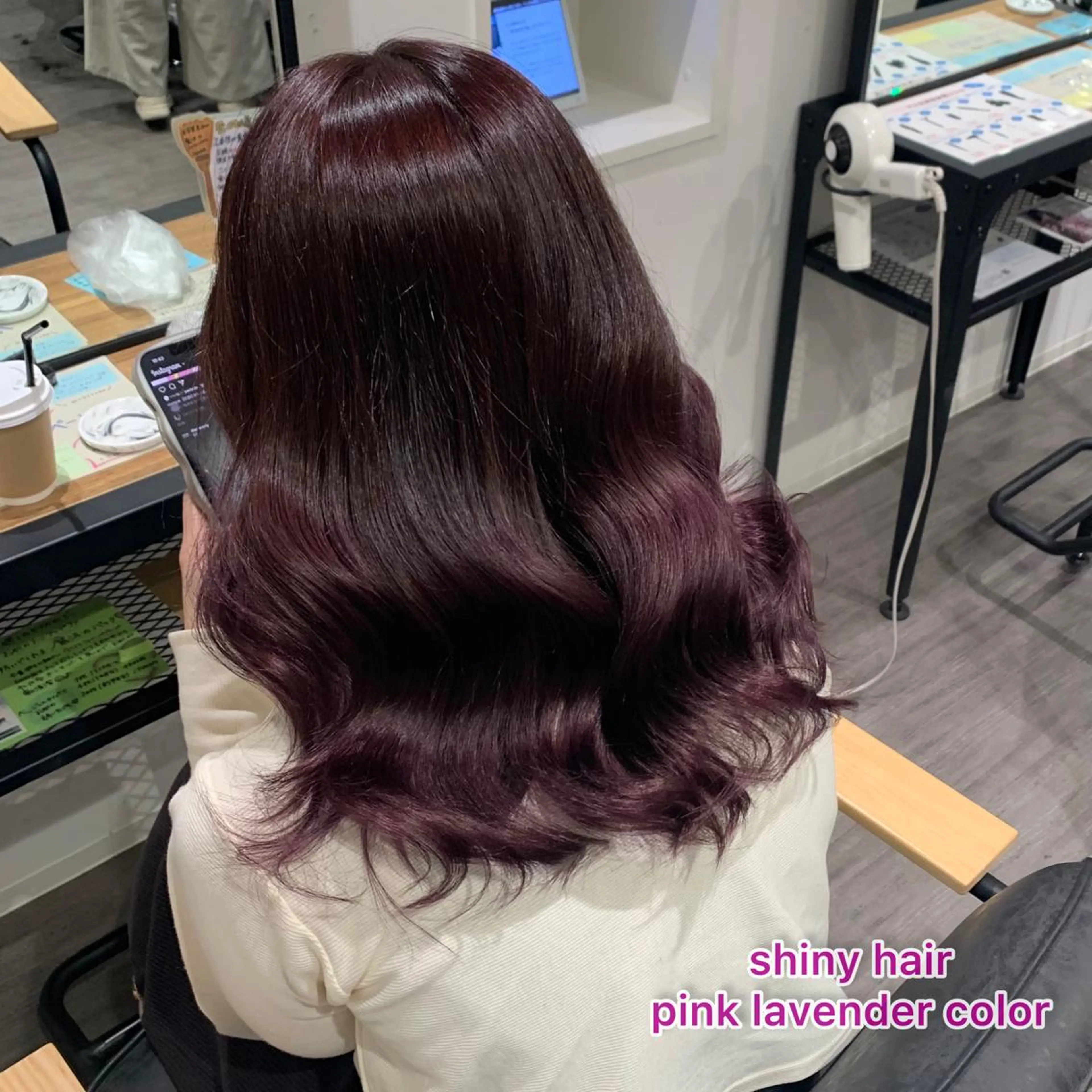 セミロング カラー 艶髪レイヤー上田 紗也🇰🇷💗のヘアスタイル