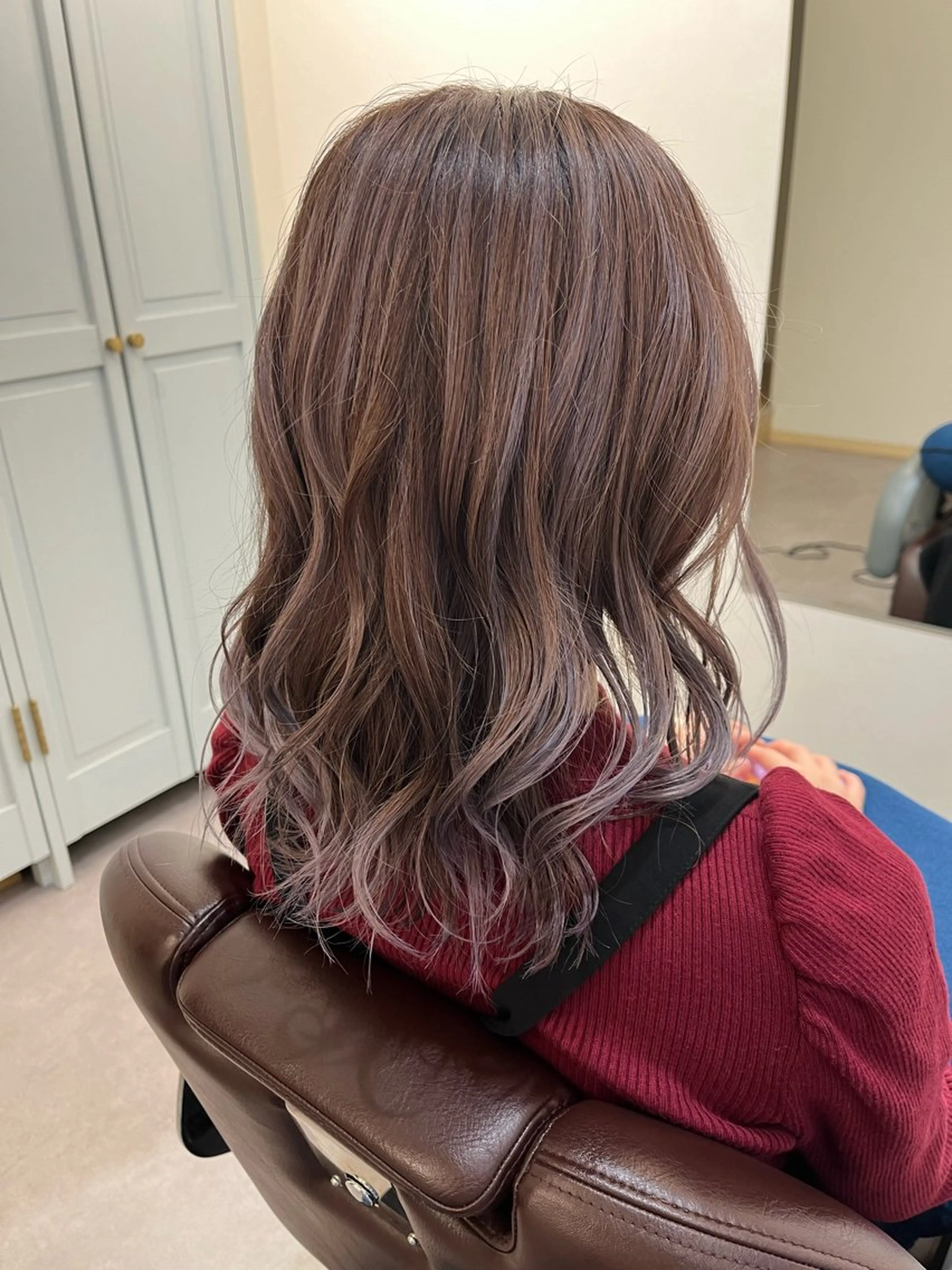 ミディアム カラー カット ヘアカラー トリートメント 古谷 雄汰808naluのヘアスタイル