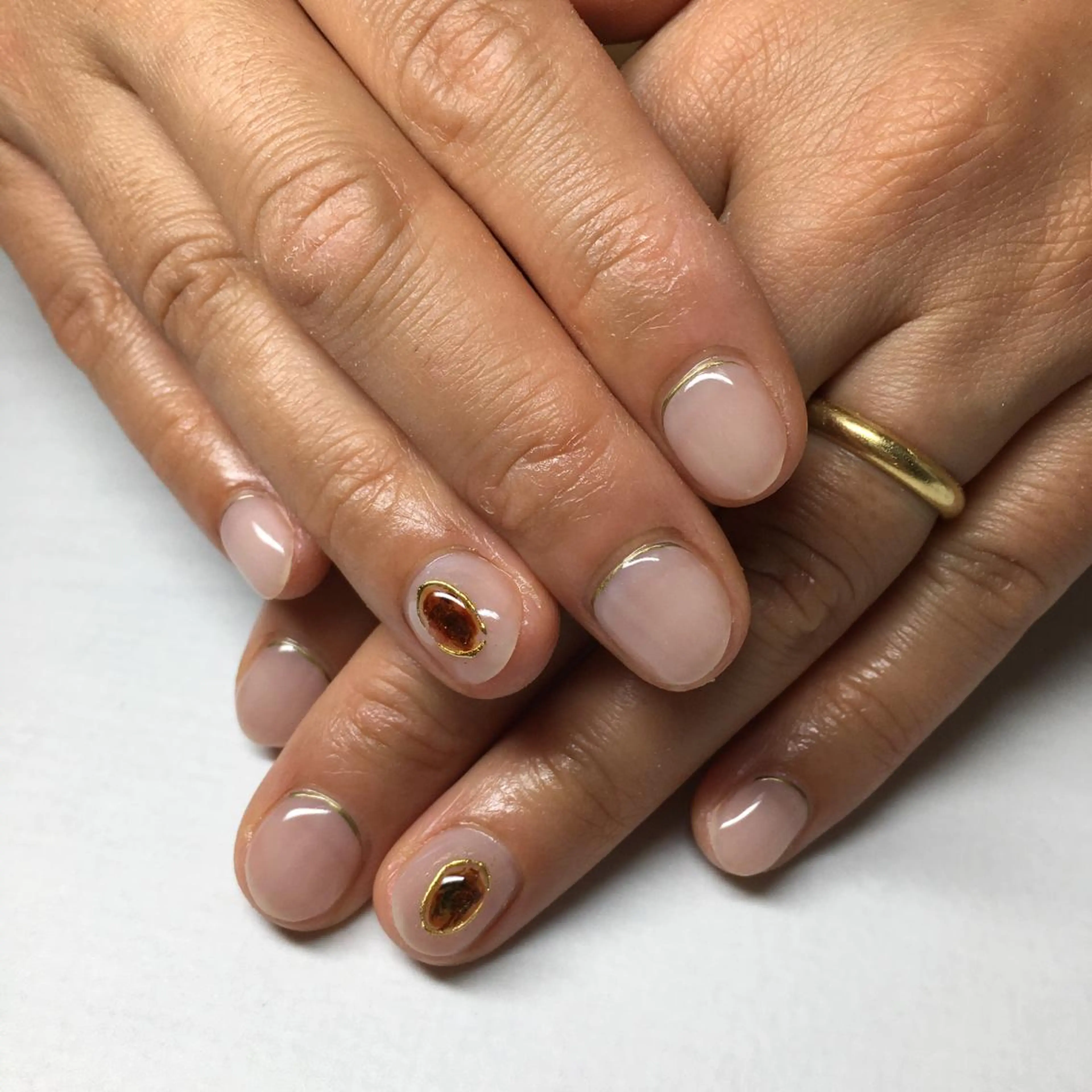 ネイル シンプルネイル ハンドネイル kipinail 川﨑えりかのネイルデザイン