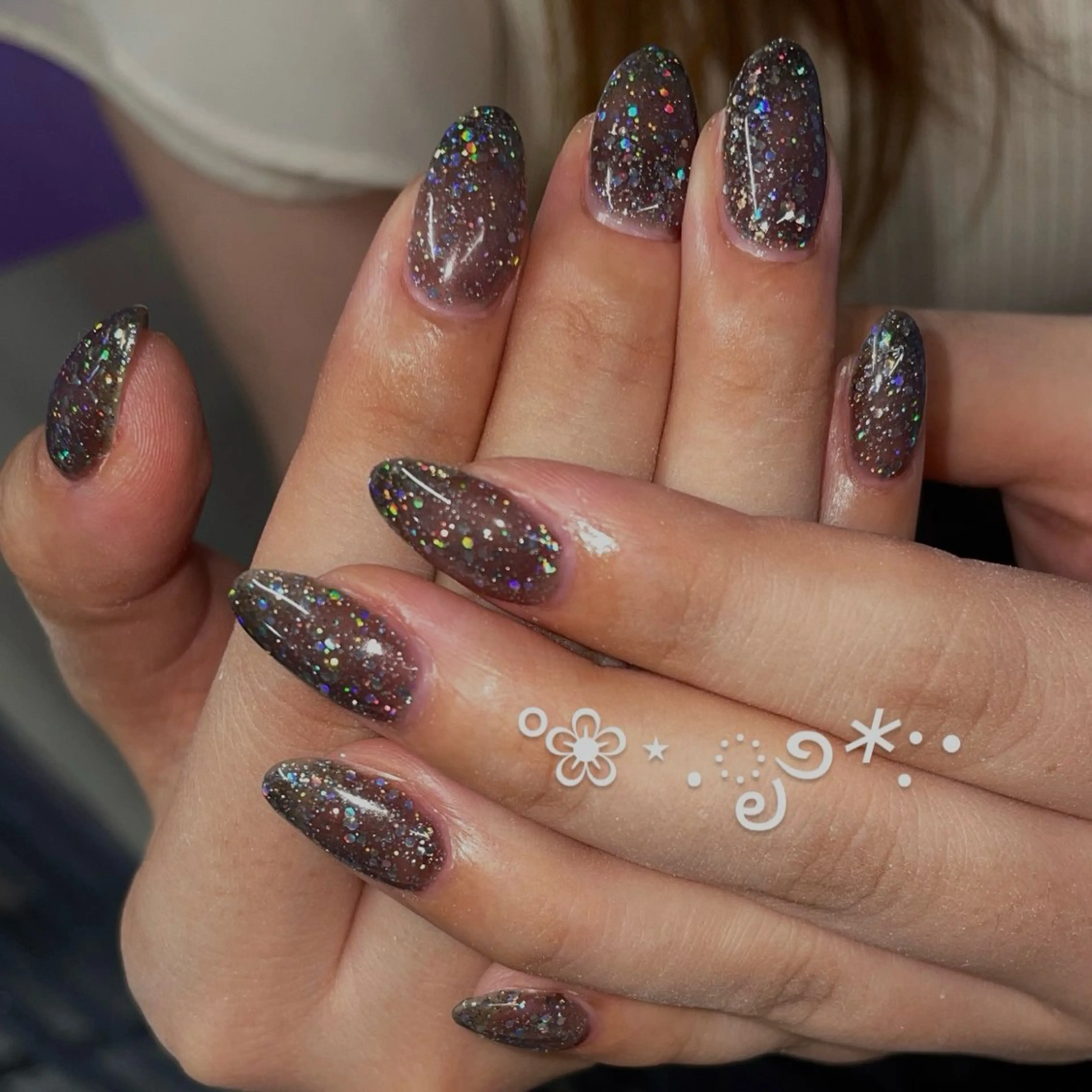 ネイル キラキラネイル ラメ(グリッター) yuna@ mavie練習生☘️のネイルデザイン