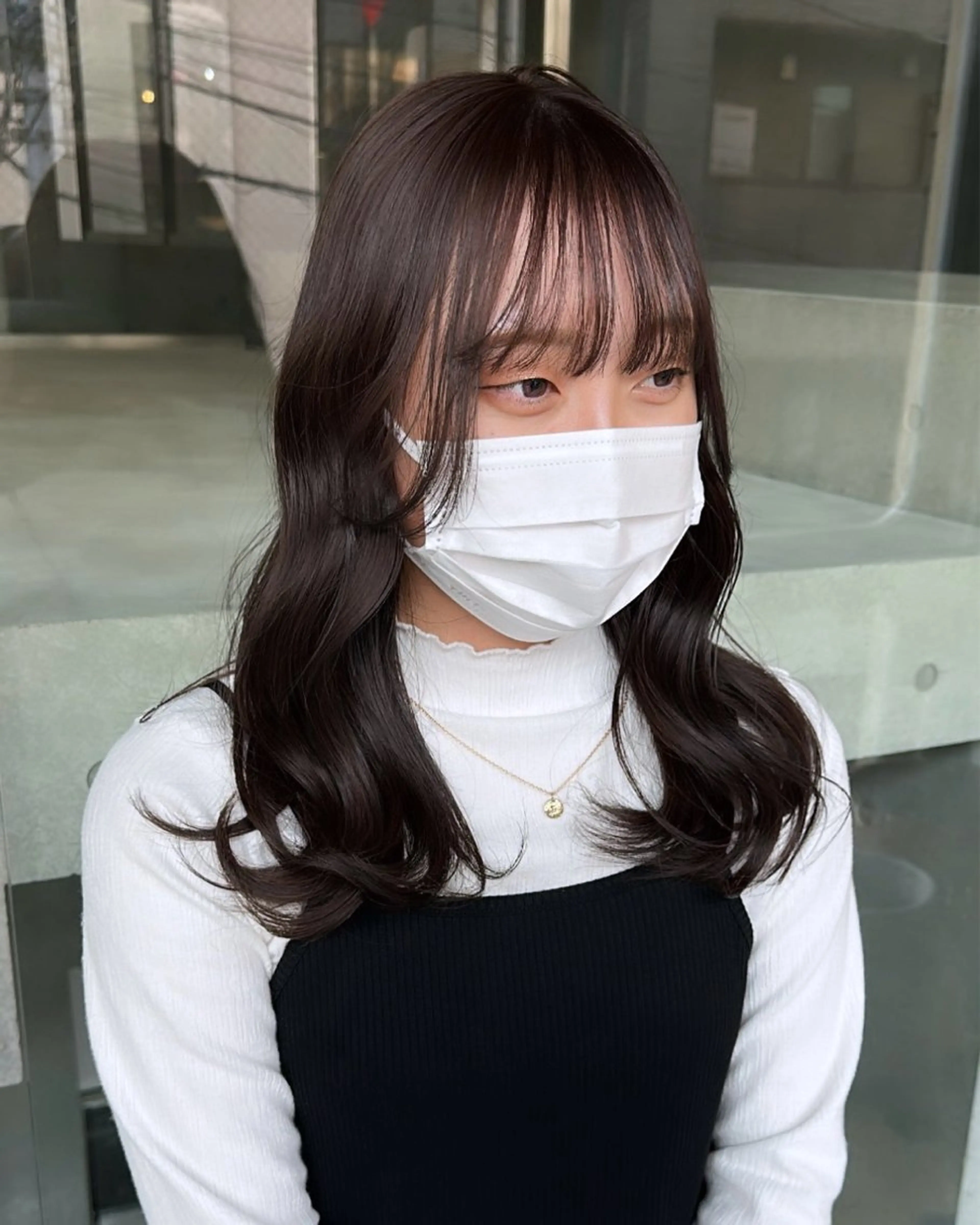 セミロング カラー ササキカズマ〻透明感 〻色落ち〻赤み消しのヘアスタイル