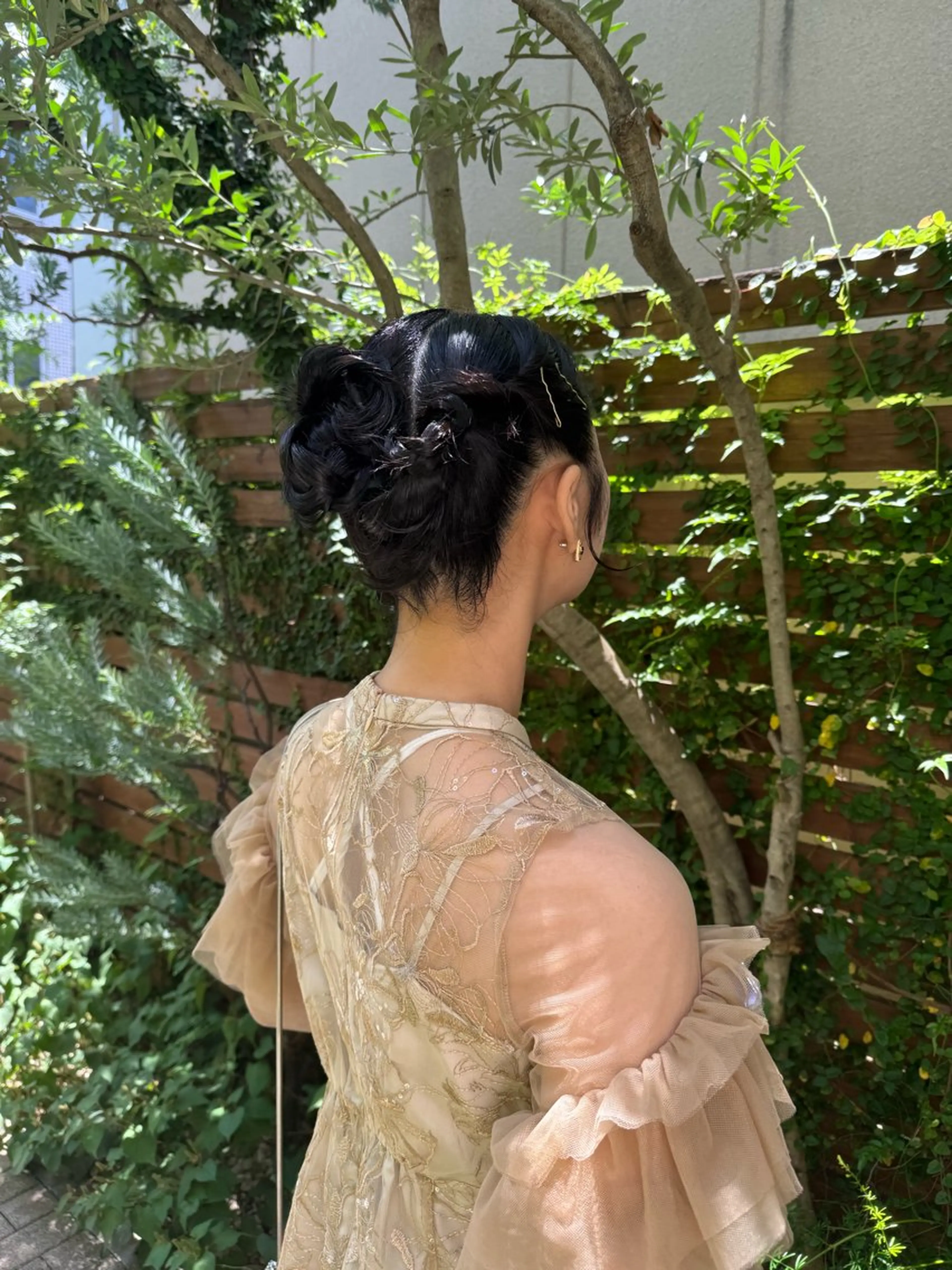 ミディアム ヘアアレンジ ヘアセット mina 🌷のヘアスタイル