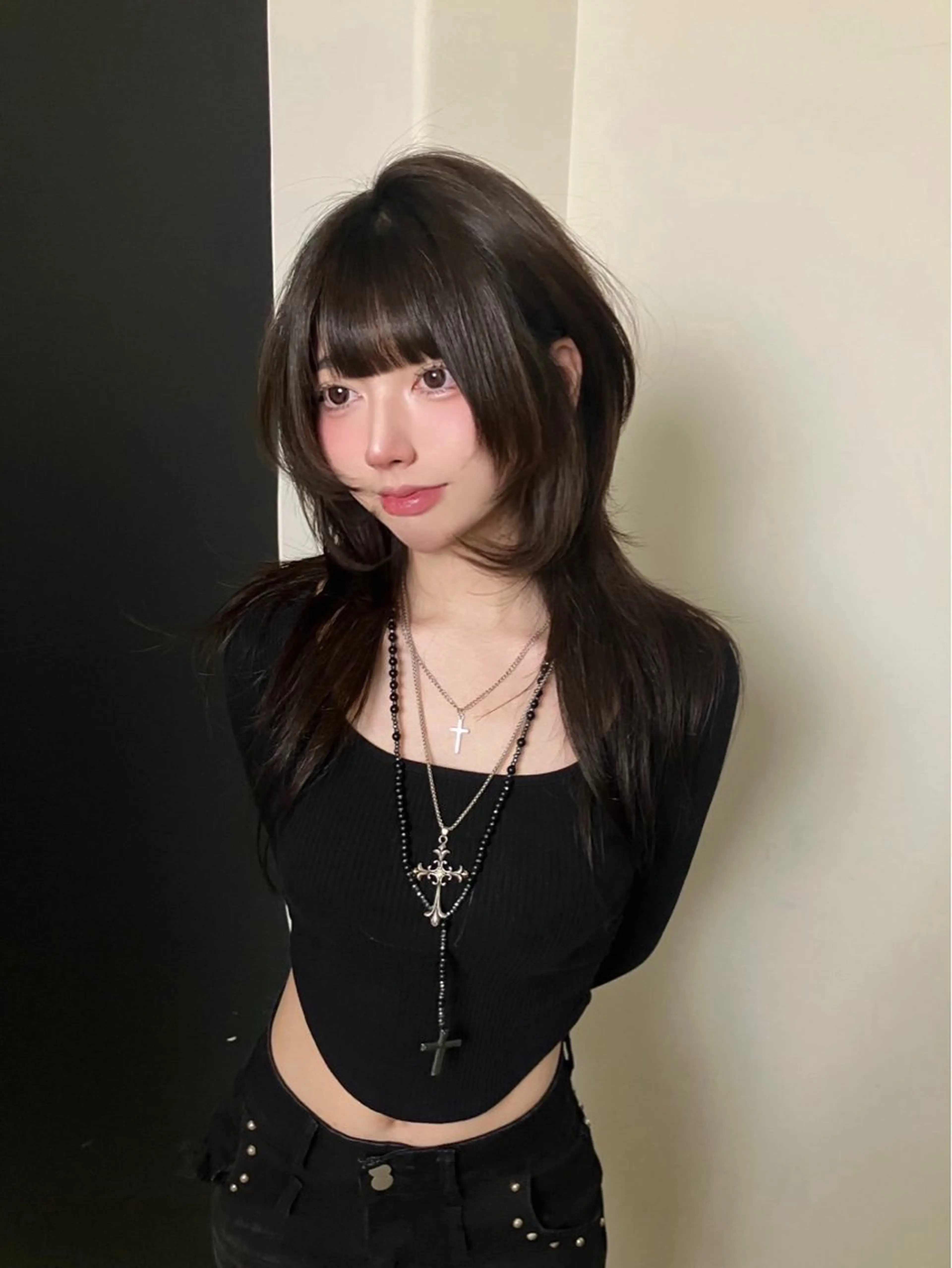 ロング ハイレイヤー レイヤーカット Hanaka🐈⬛ 海外×ニュアンスのヘアスタイル