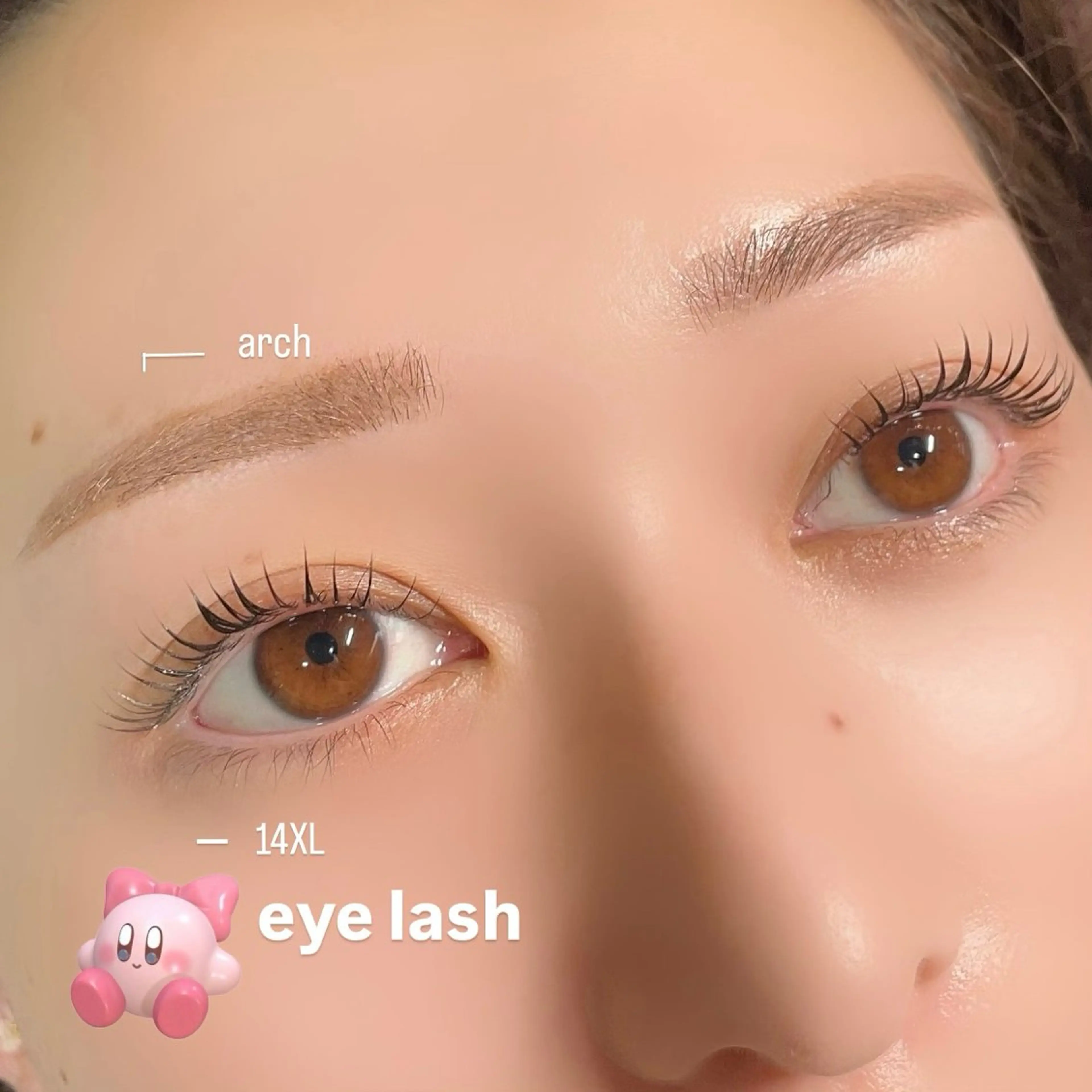 アイブロウ マツパ 片桐 星のマツエク・マツパデザイン