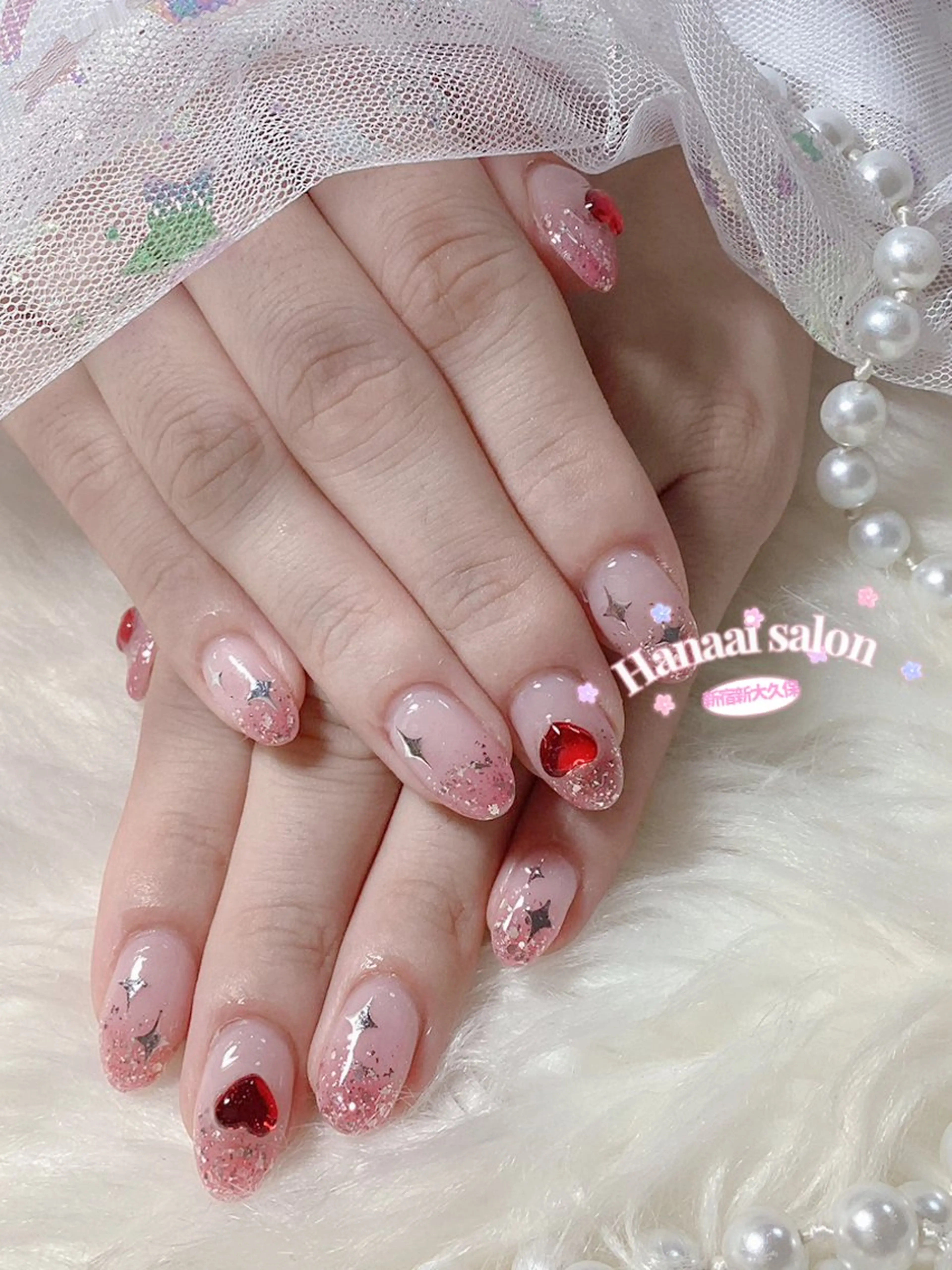 ネイル フットネイル Hanaai Salon新大久保店のネイルデザイン