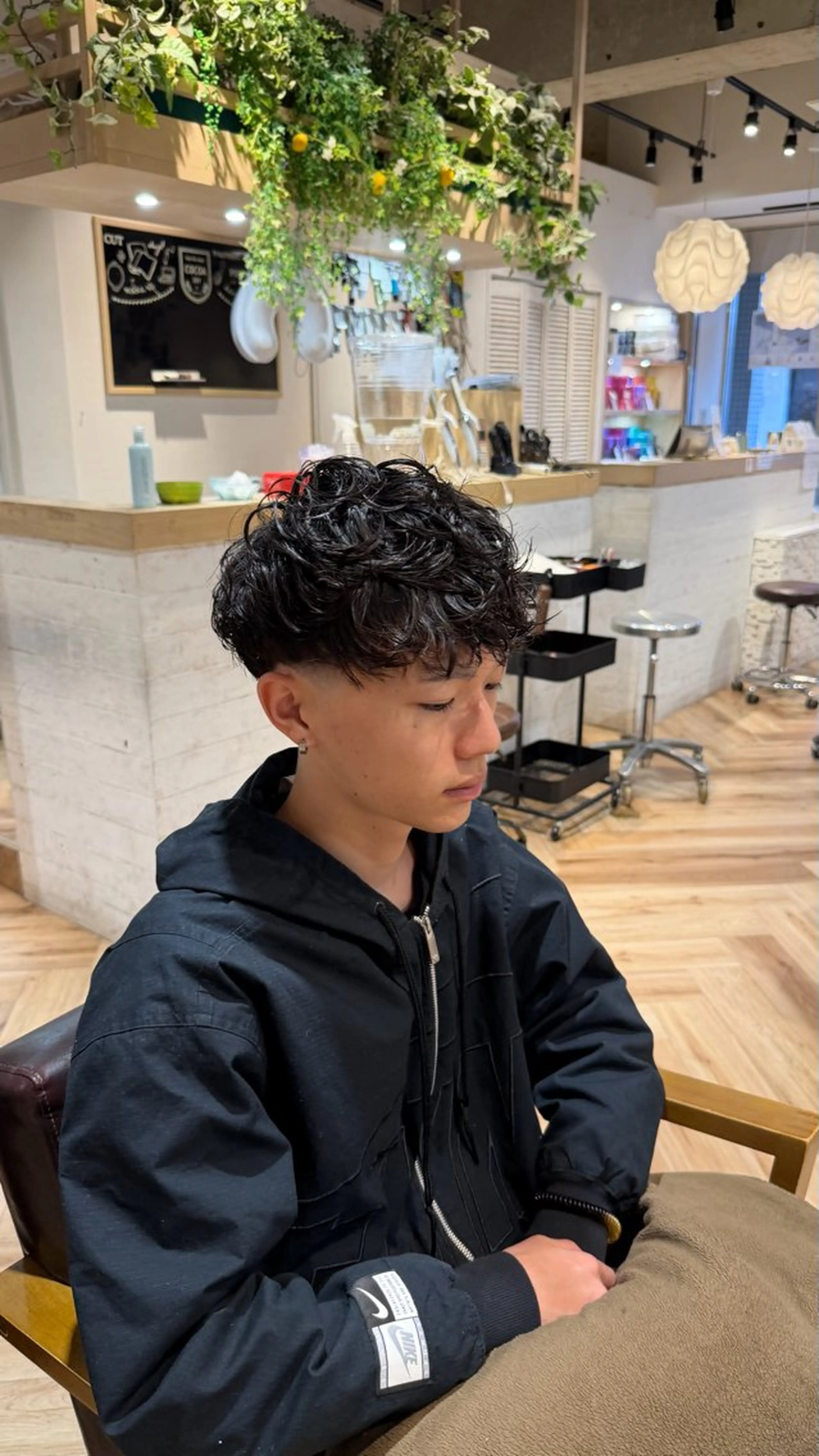 パーマ メンズ カット パーマ 小礒 幸輝のヘアスタイル