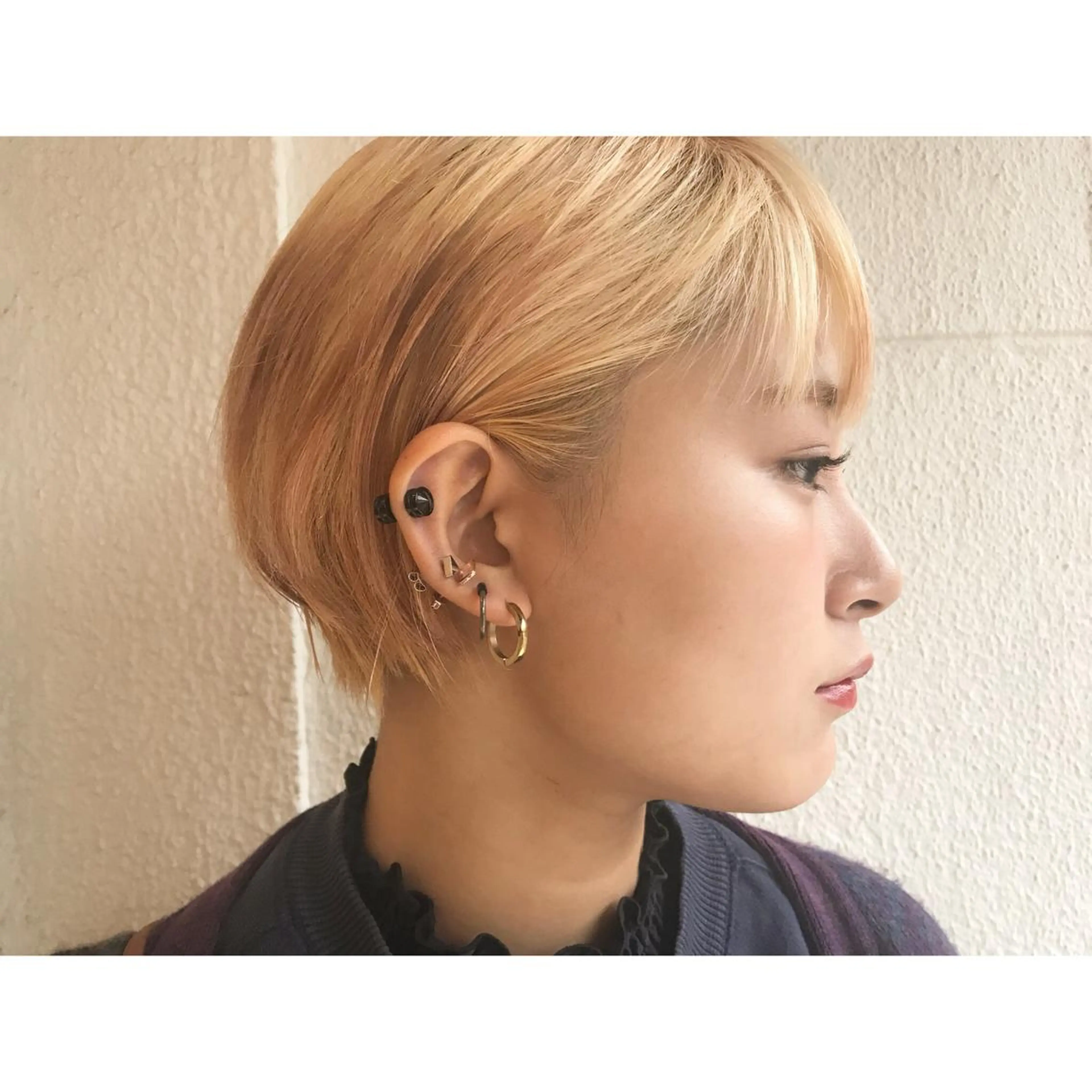 ショート カラー ハイトーンカラー ショートヘア Musiiik hairのヘアスタイル