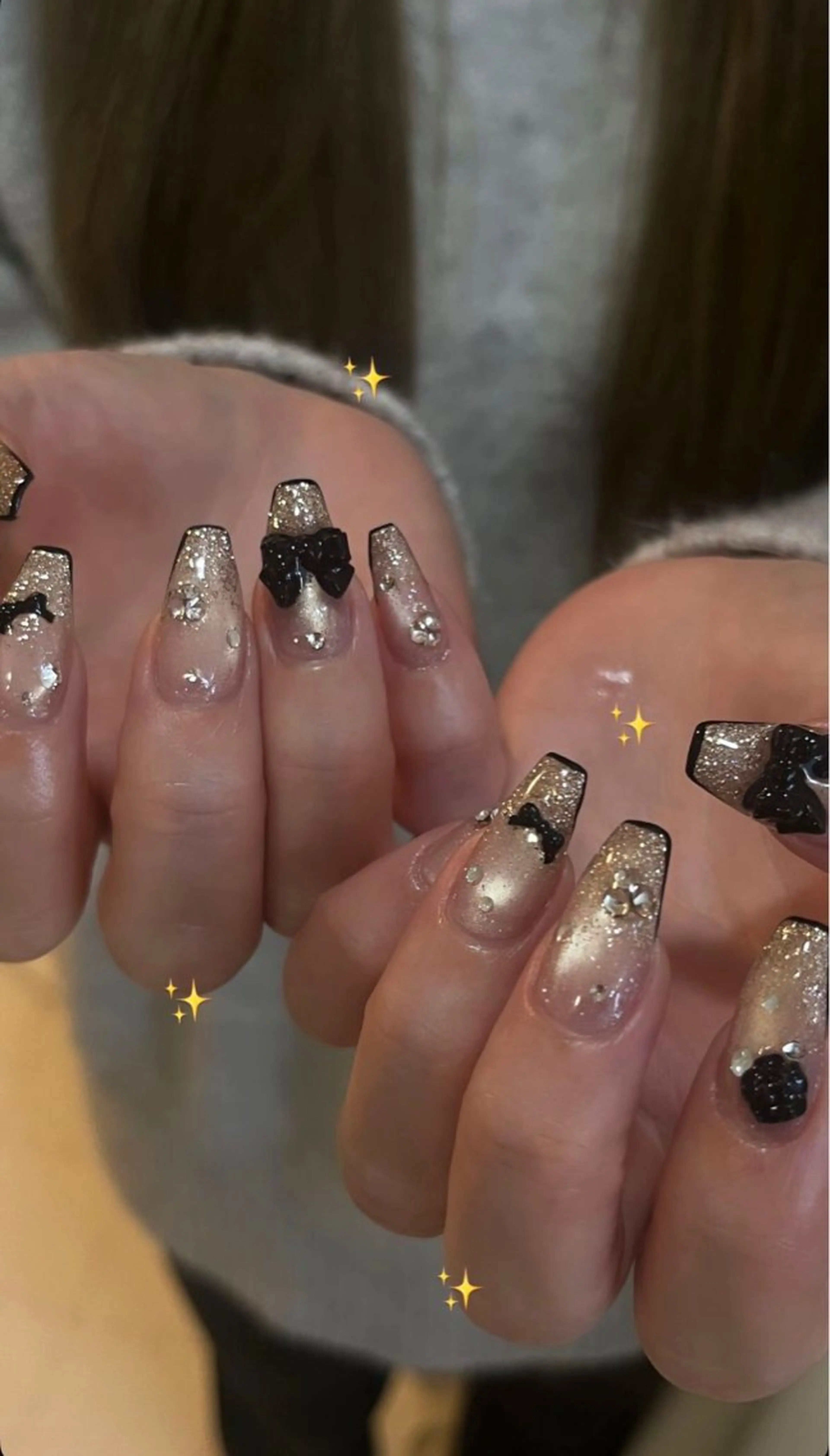 ネイル グラデーション ラメ(グリッター) マグネットネイル ミラーネイル ニュアンスネイル ハンドネイル Lumi de nailsのネイルデザイン