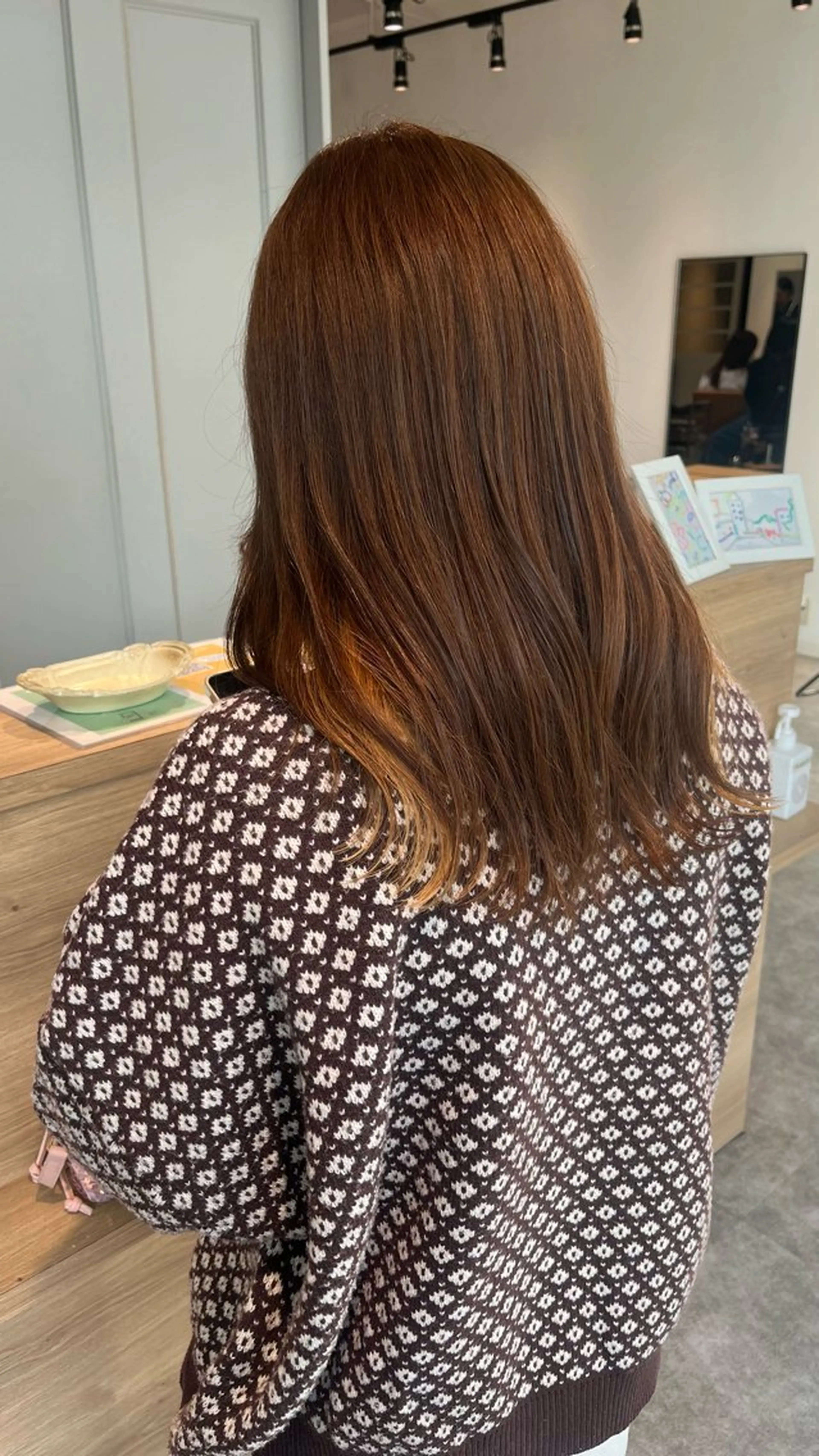 セミロング non. ダブルカラー🎀🤍のヘアスタイル