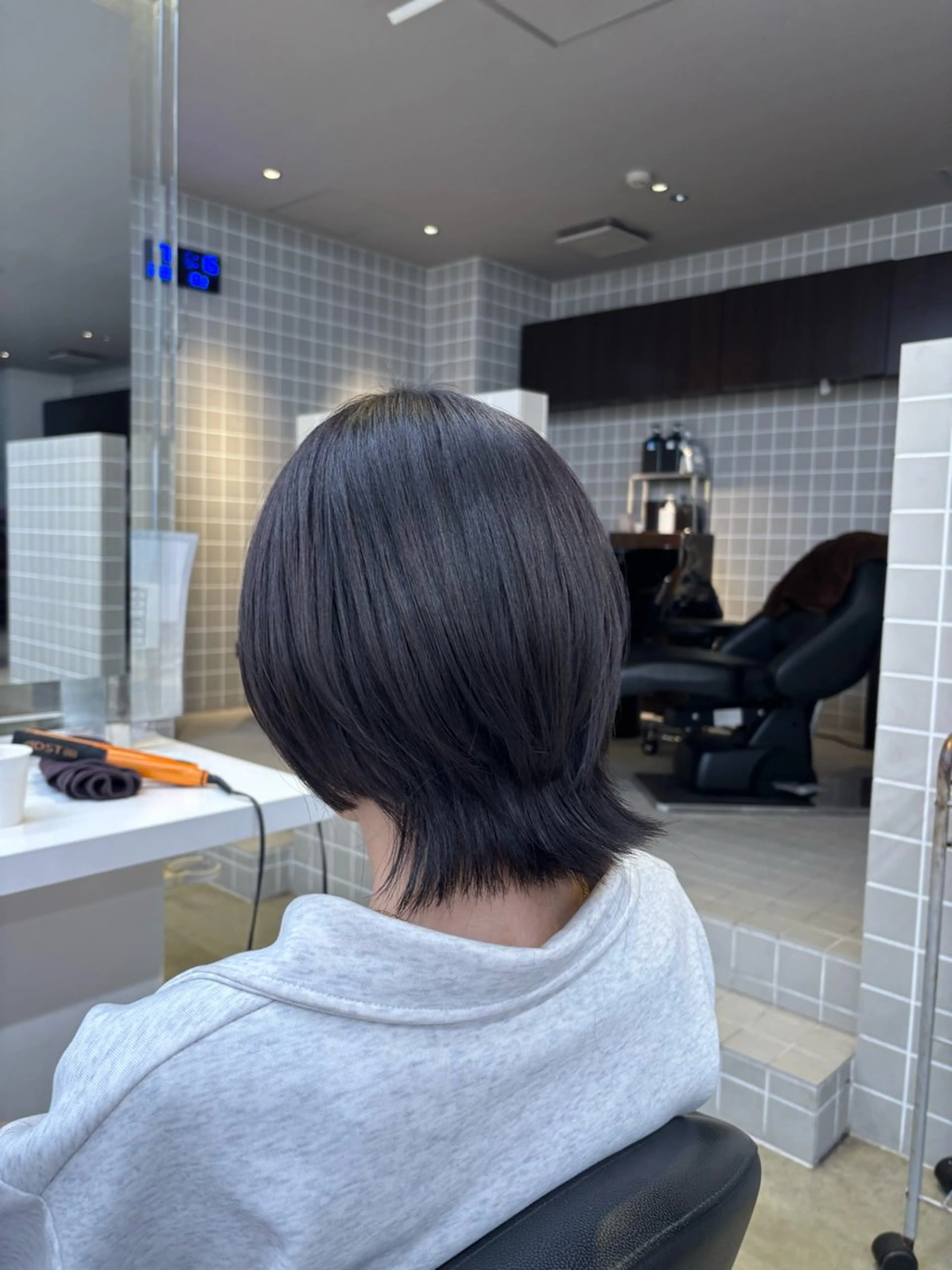 ショート カラー カット ヘアカラー トリートメント ヘッドスパ y2k✩︎⡱レイヤー ウルフ/オリーブ🍀のヘアスタイル