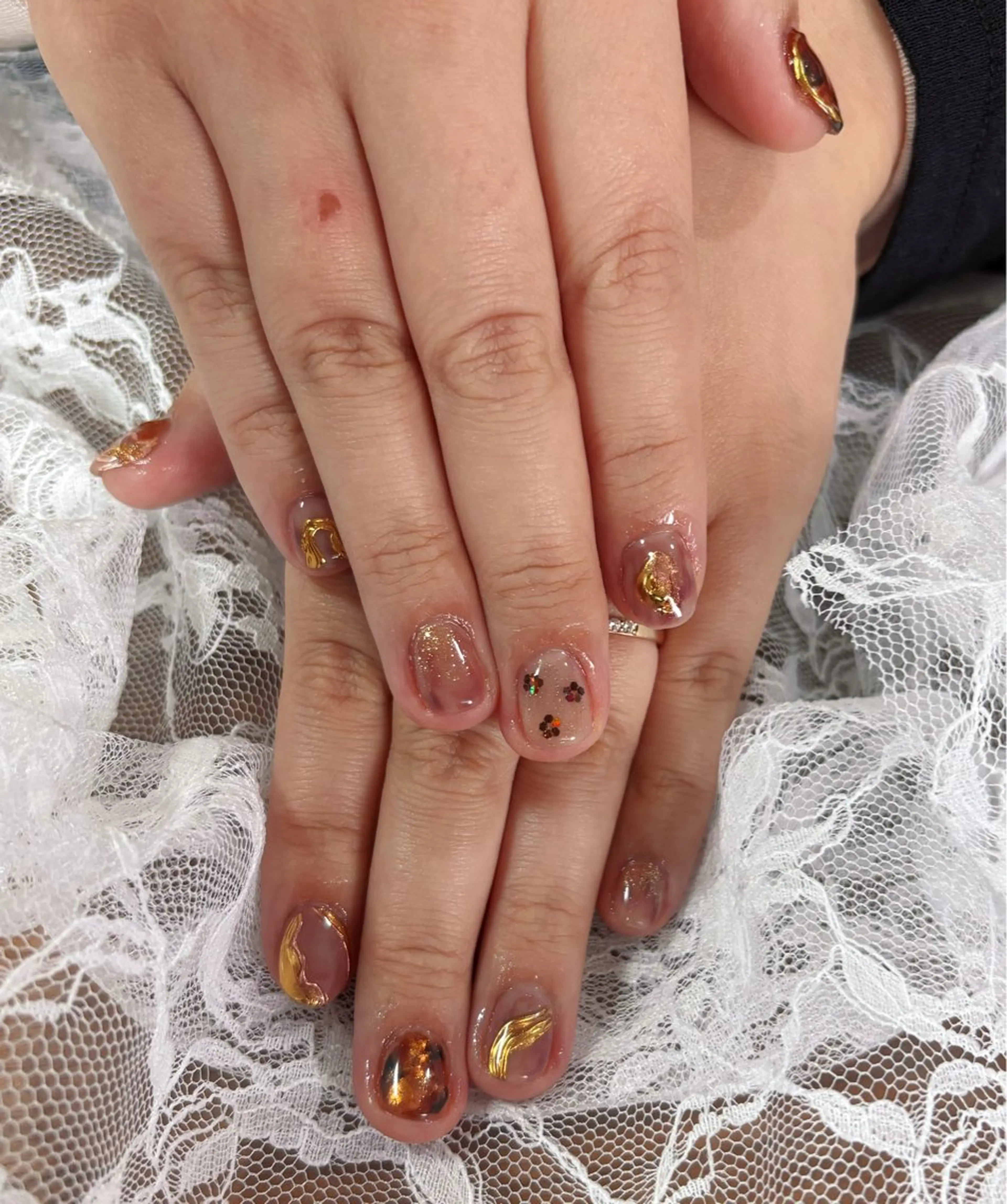 ネイル マグネットネイル ニュアンスネイル 自宅サロン mArsのネイルデザイン