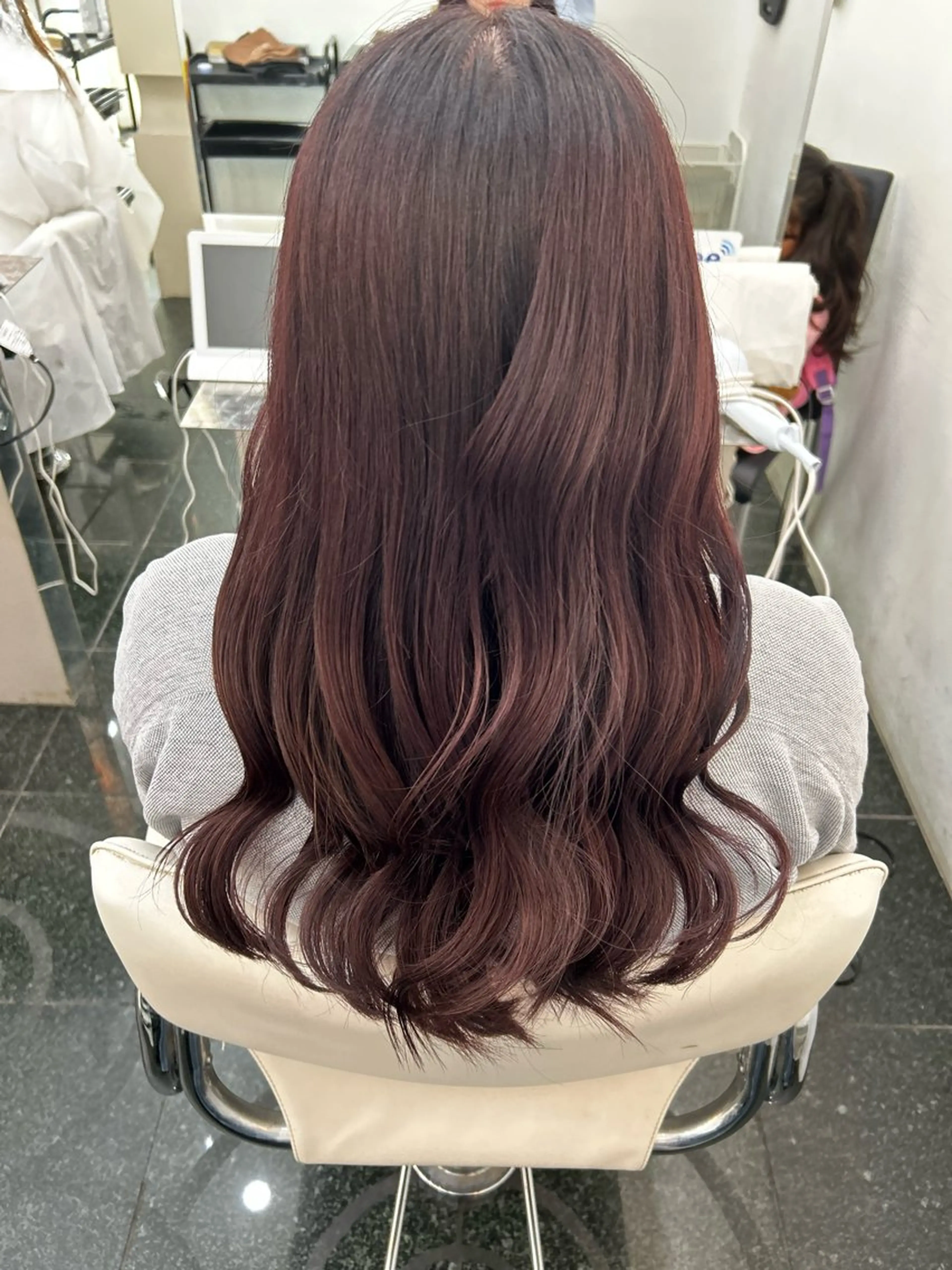 ロング パープルカラー トリートメント ガーリー×韓国🎀 ⟡.·天野結良⟡.·のヘアスタイル