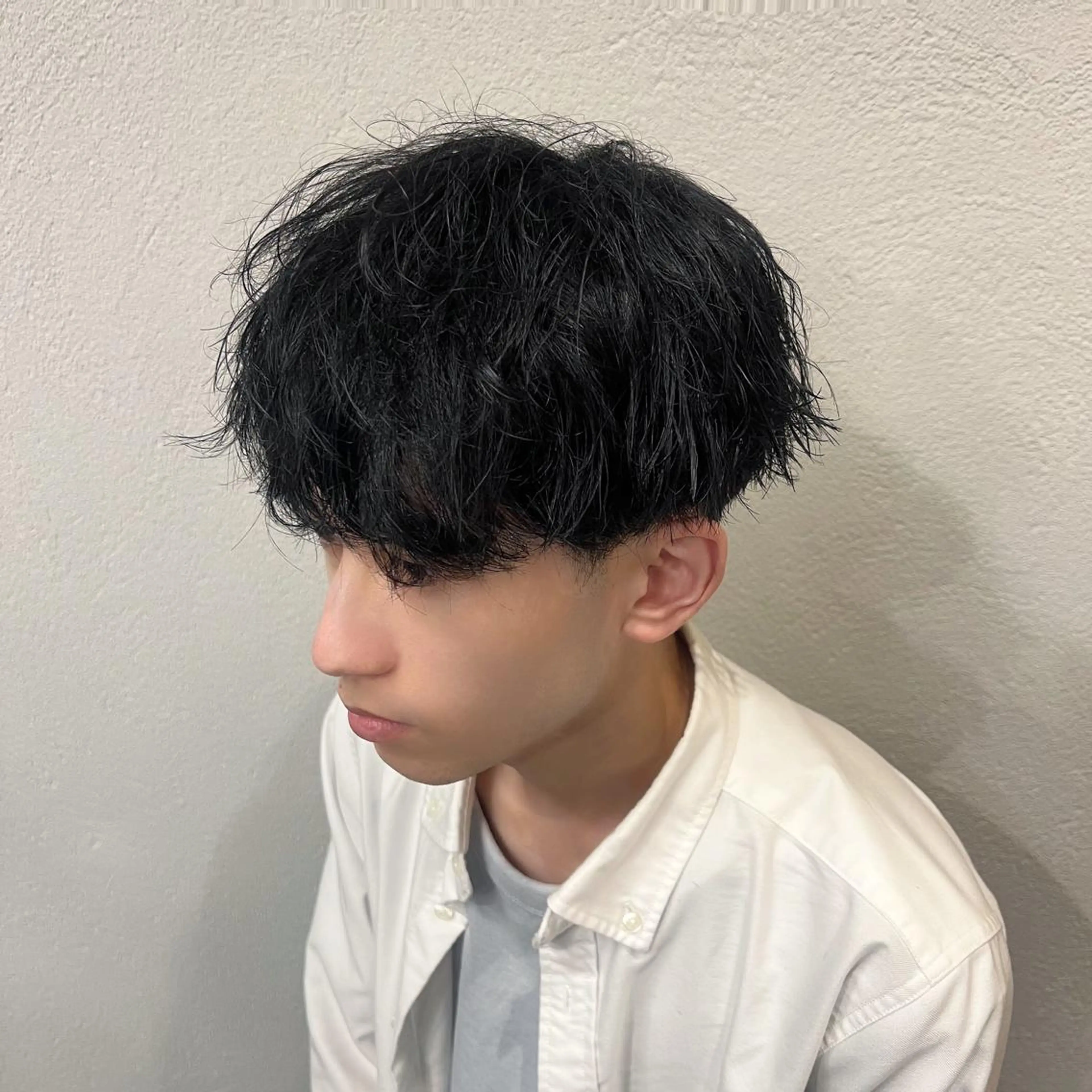 ショート カラー パーマ メンズ メンズパーマ ツイストスパイラルパーマ スパイラルパーマ メンズ特化/パーマ/ メッシュ/竜成のヘアスタイル