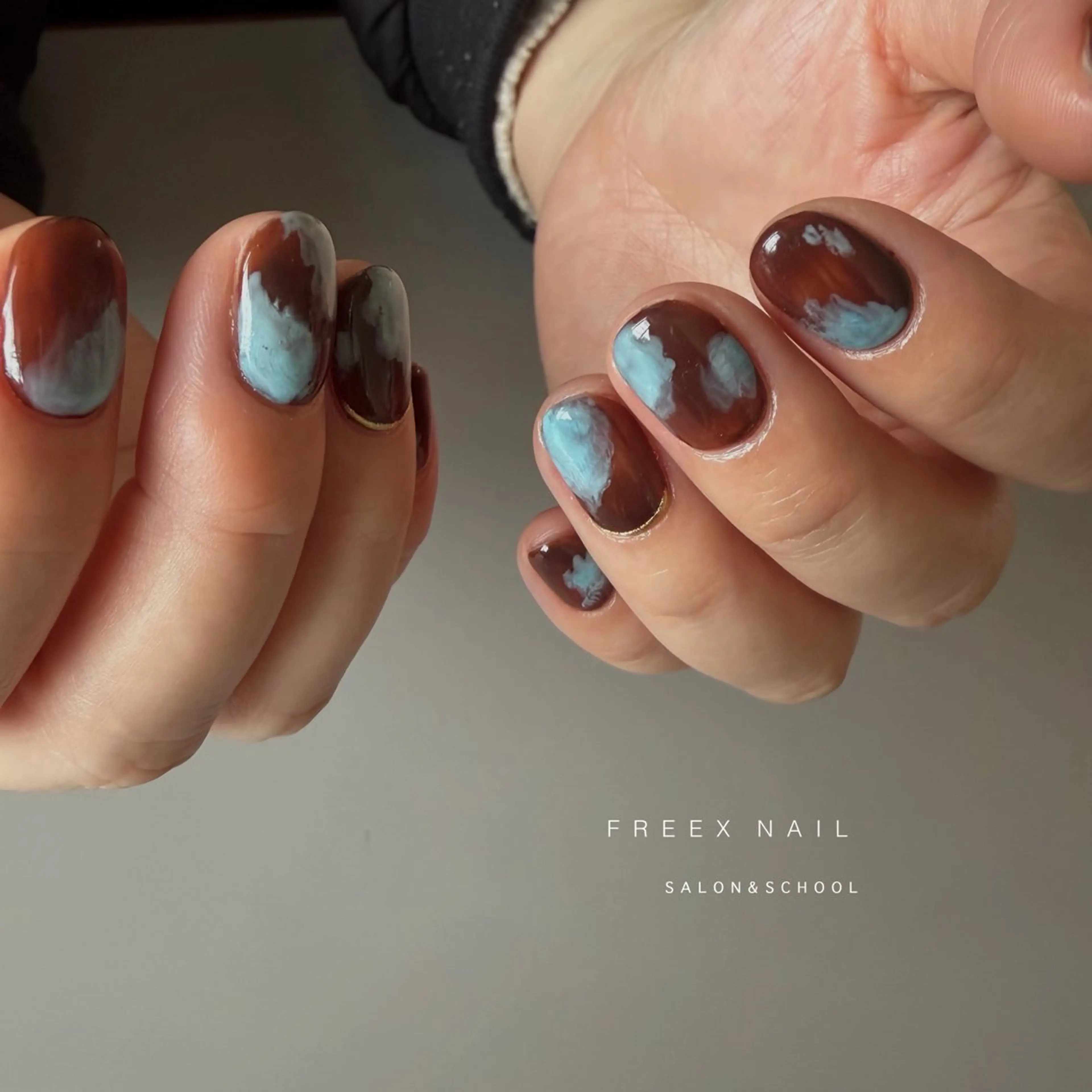 ネイル ハンドネイル ハンドケア freex nail /ニュアンス/個性派のネイルデザイン