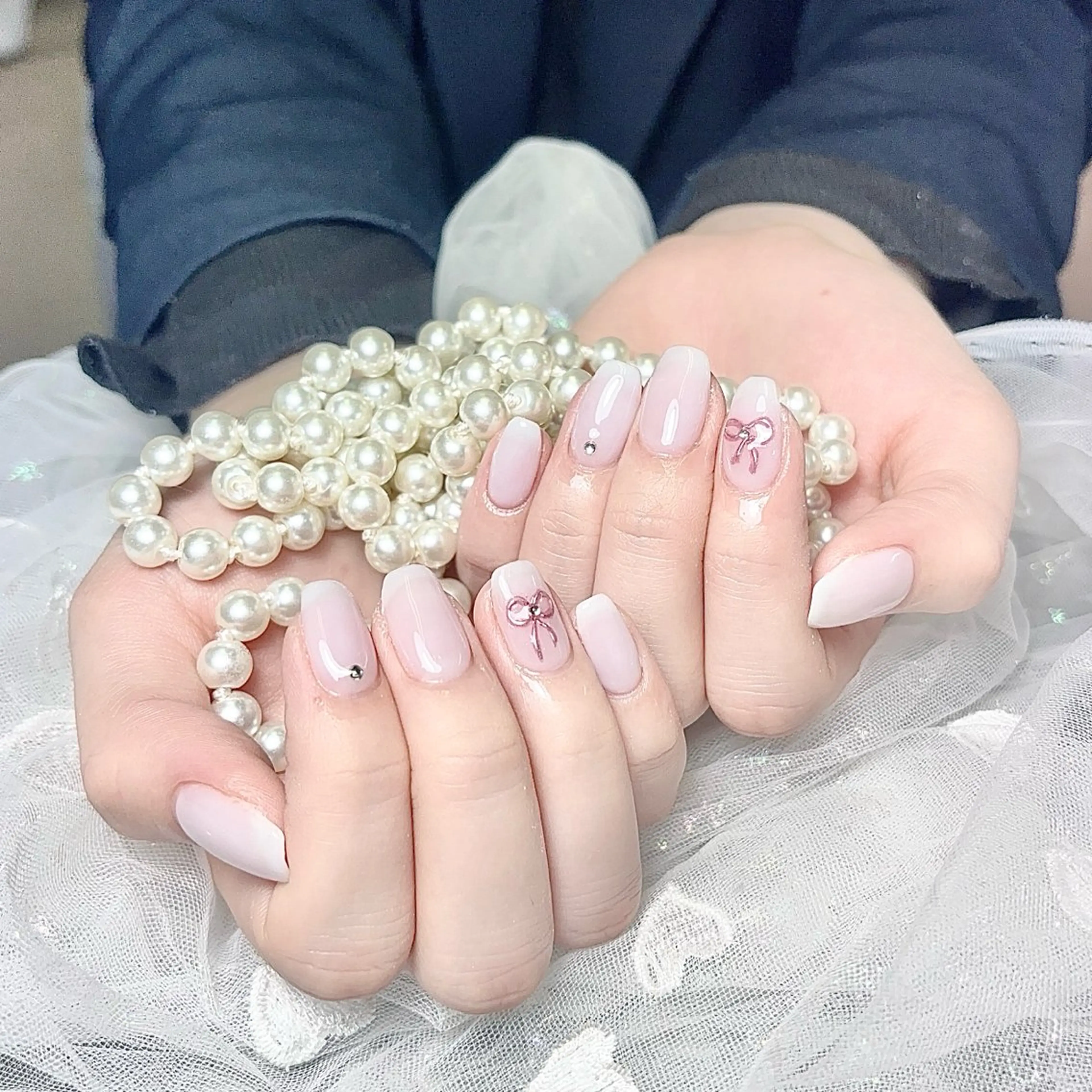ネイル 🎀kira 長さだし💗モチ最高のネイルデザイン
