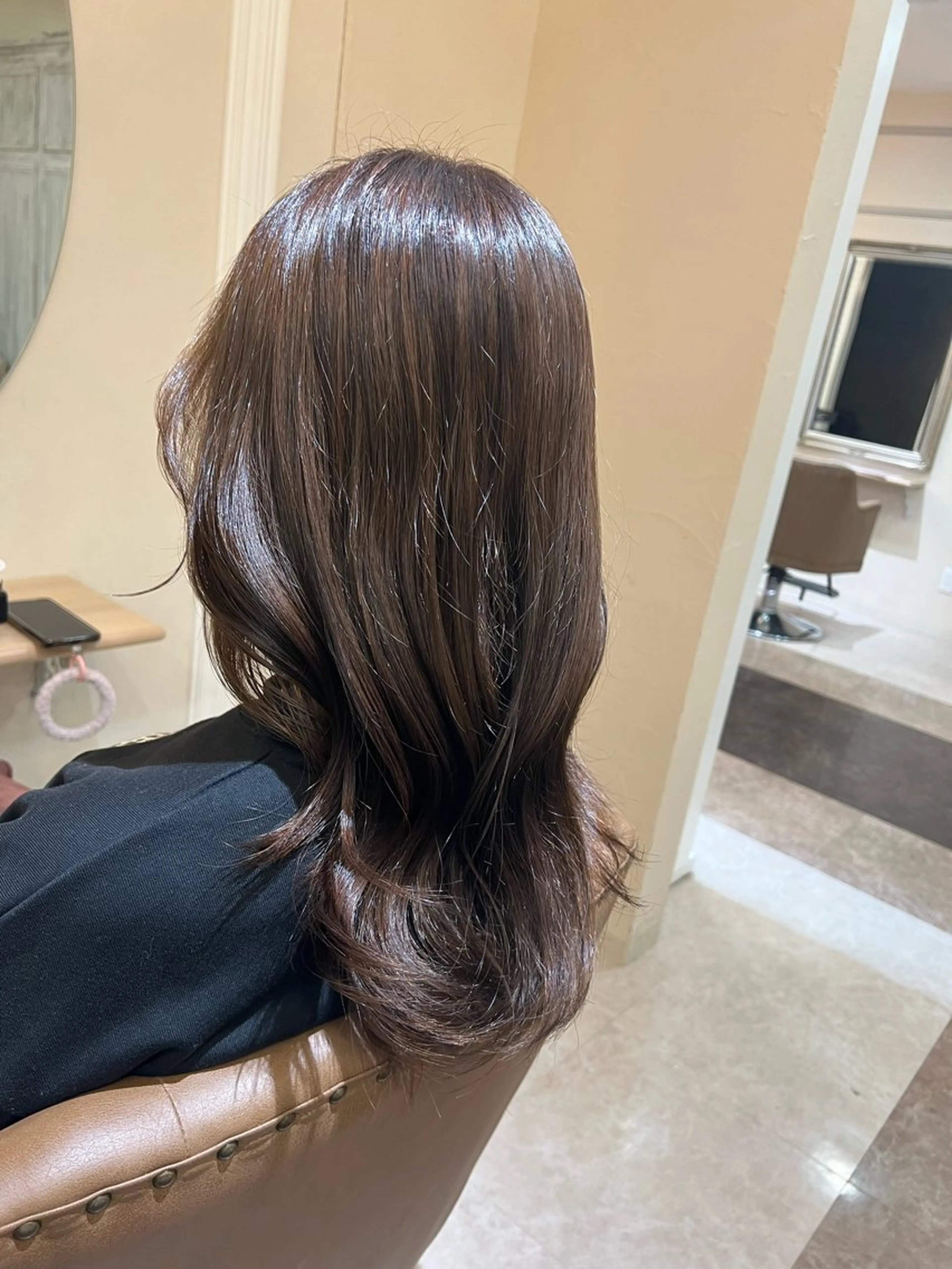 ロング カット ヘアカラー トリートメント ヘアケアソムリエ MIKUのヘアスタイル