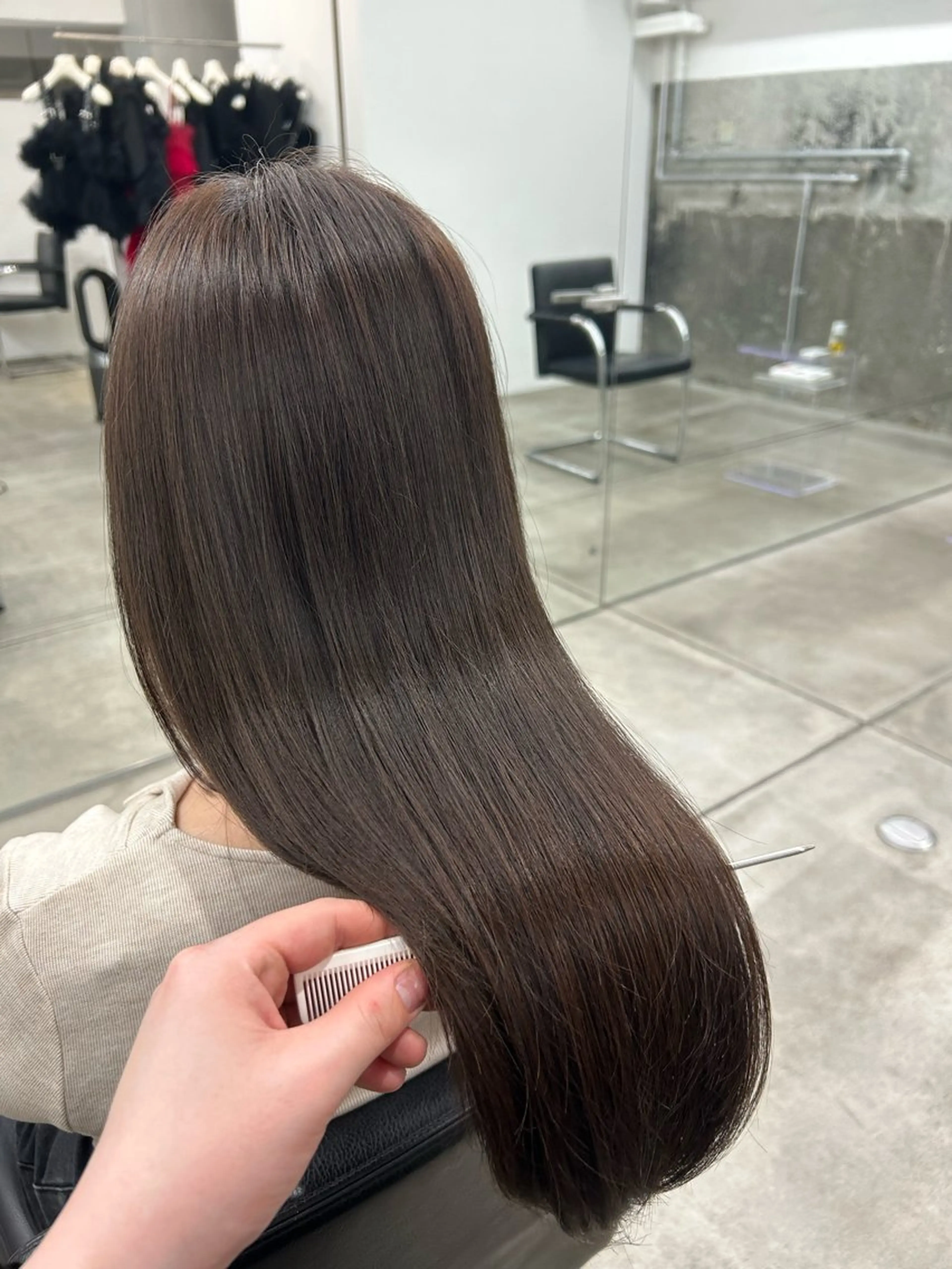 ロング カラー 北浦 雅のヘアスタイル