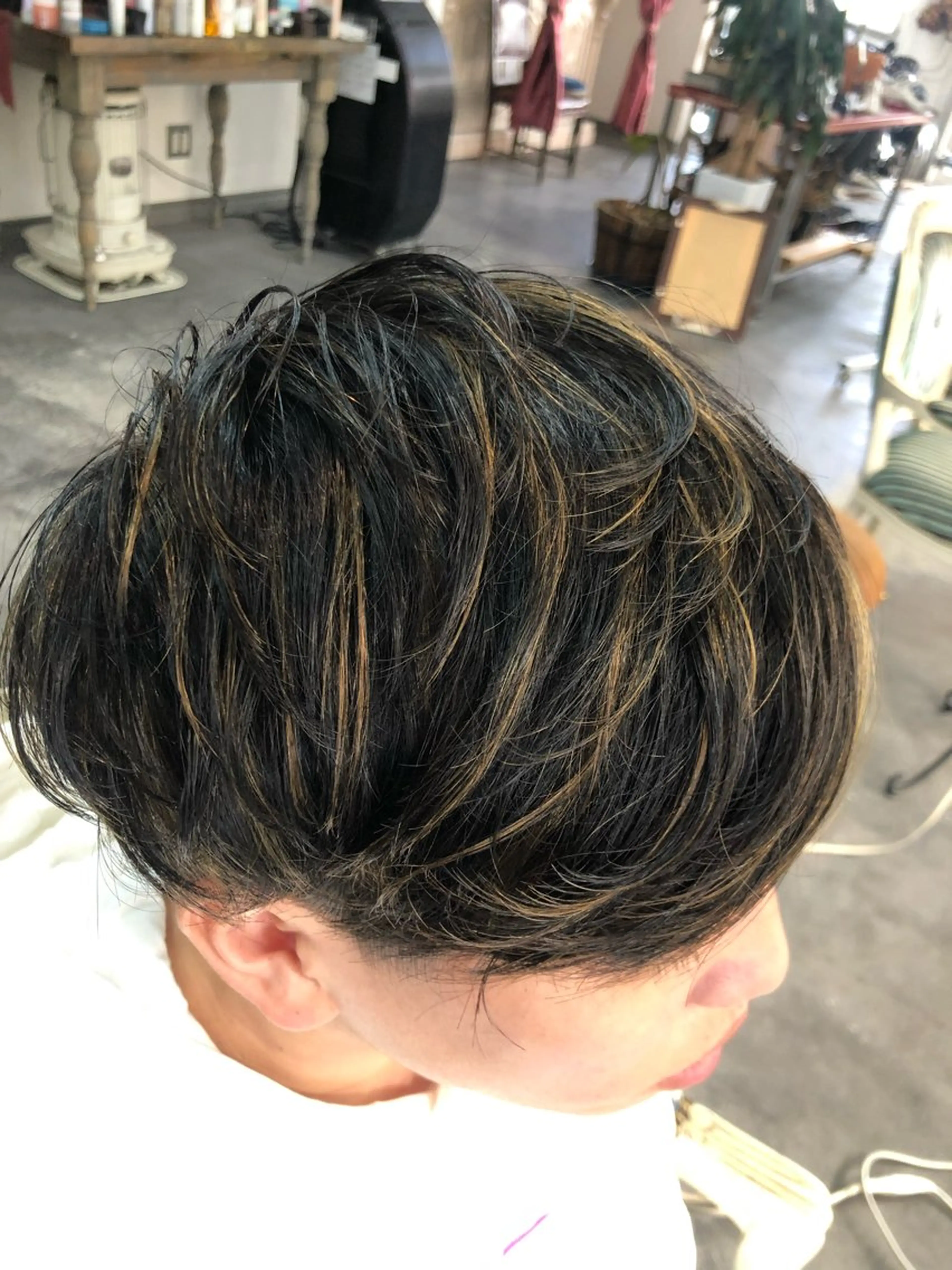 ショート カラー メンズ Mariana雛/ 西大分/ハイライトのヘアスタイル