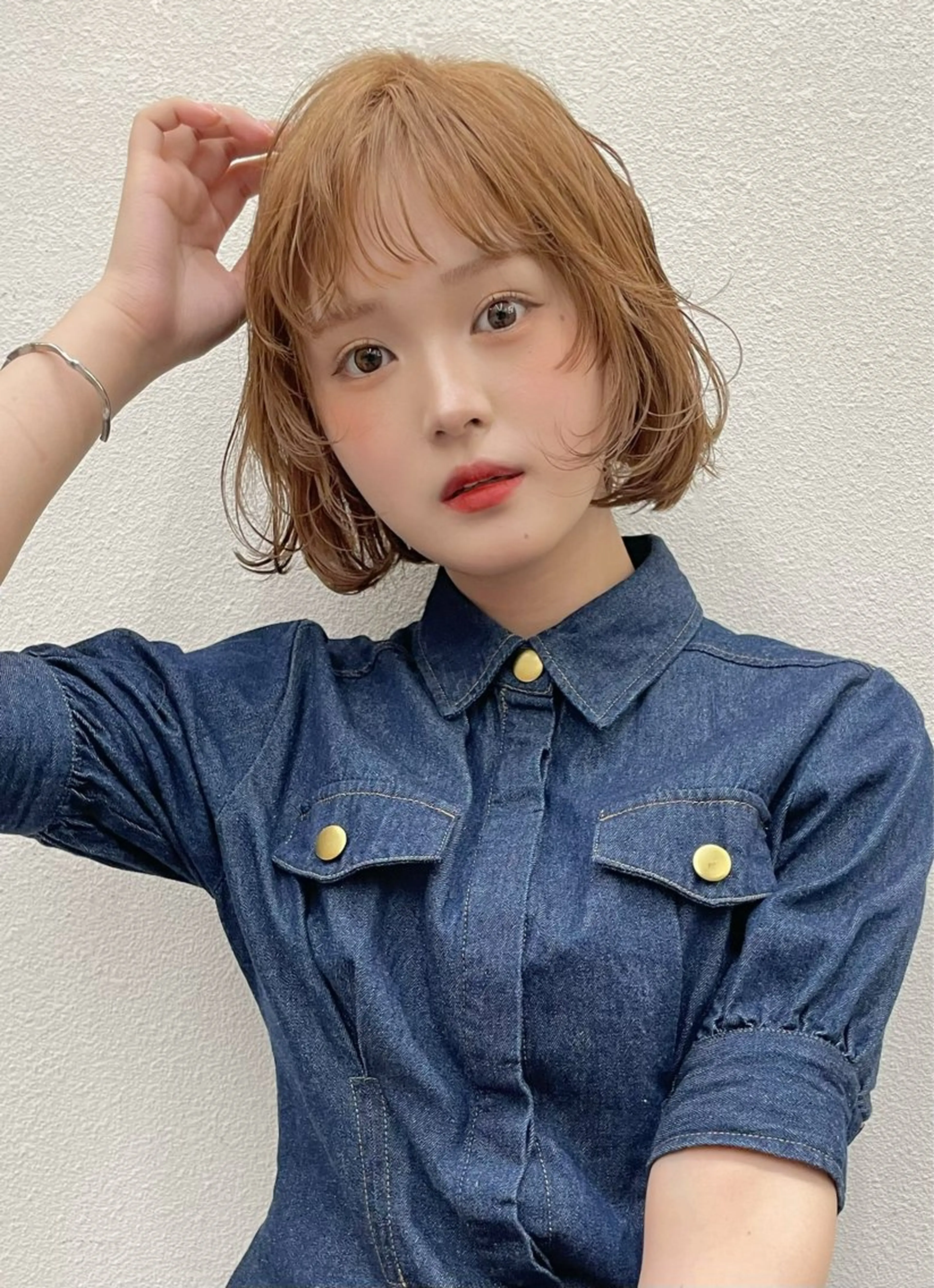 パーマ レイヤー/暖色カラー /パーマ/落合 歩夢のヘアスタイル