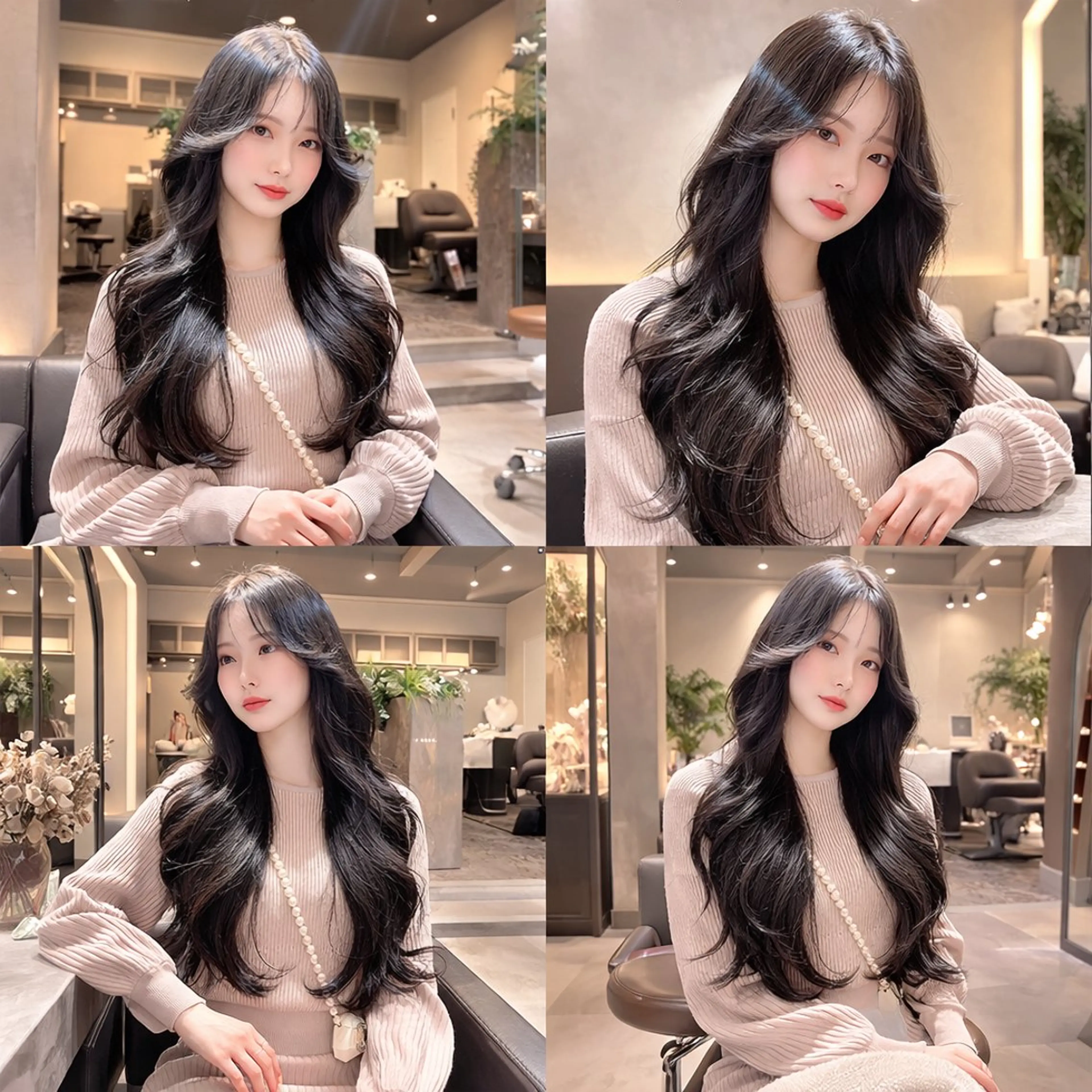 ロング カラー 髪質改善 韓国風ヘア レイヤーカット トリートメント カット ヘアカラー トリートメント ♦️髪質改善縮毛矯正 美髪💍谷口克也♦️のヘアスタイル