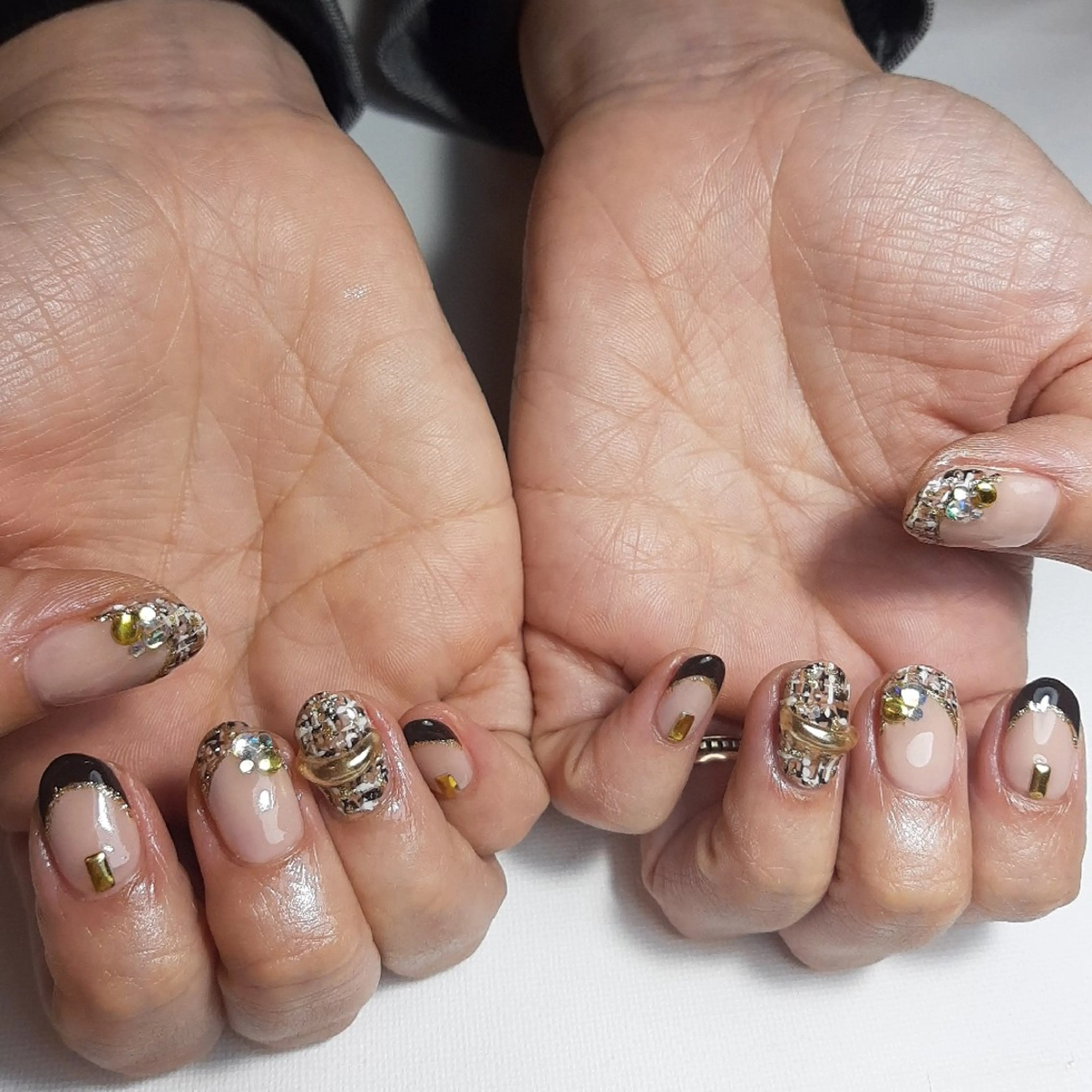 ネイル ジェルネイル 持ち込み ショートネイル owlnail /持込みデザイン専門のネイルデザイン