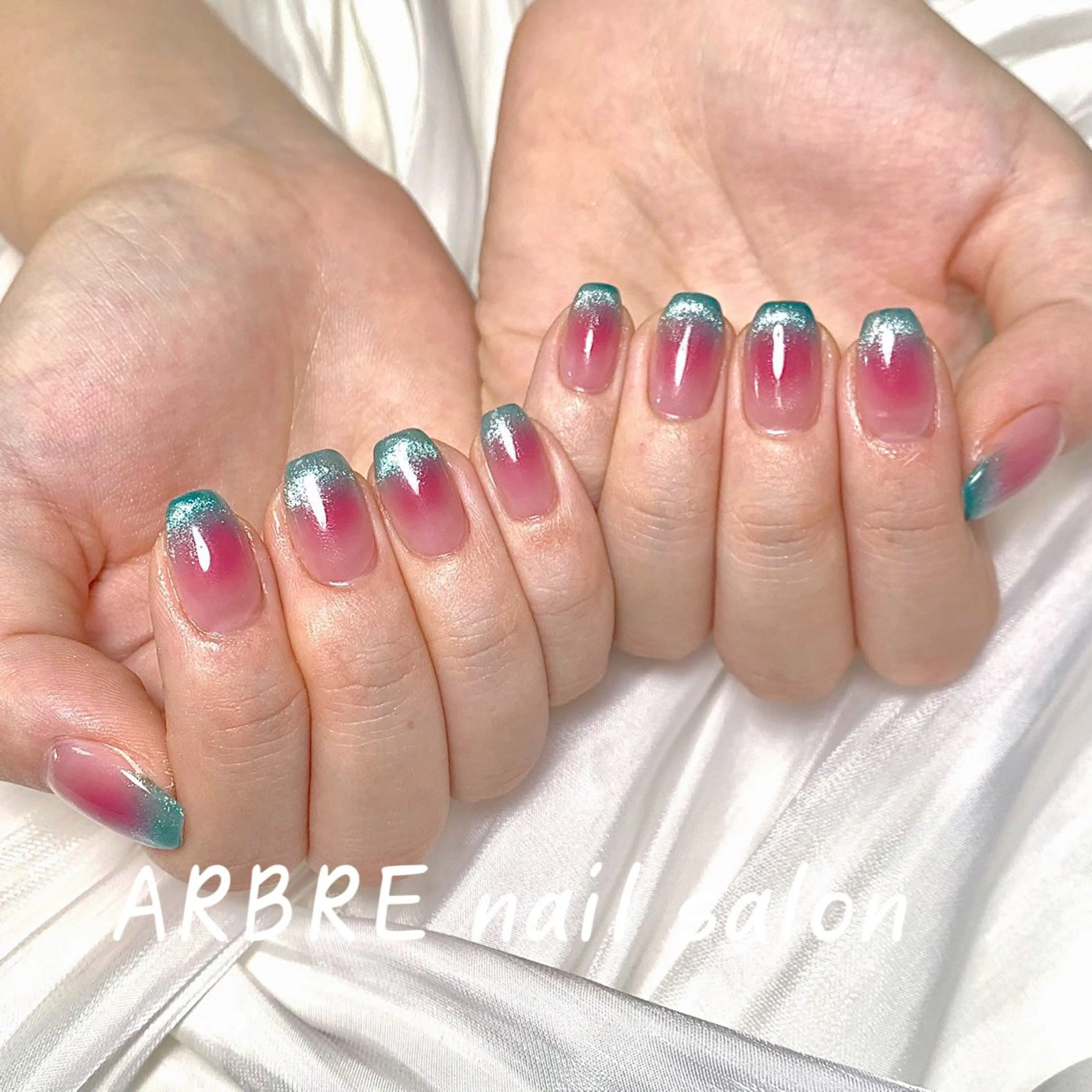 【自爪】 ★2023大人気チークネイル(持ち込みデザイン)の写真