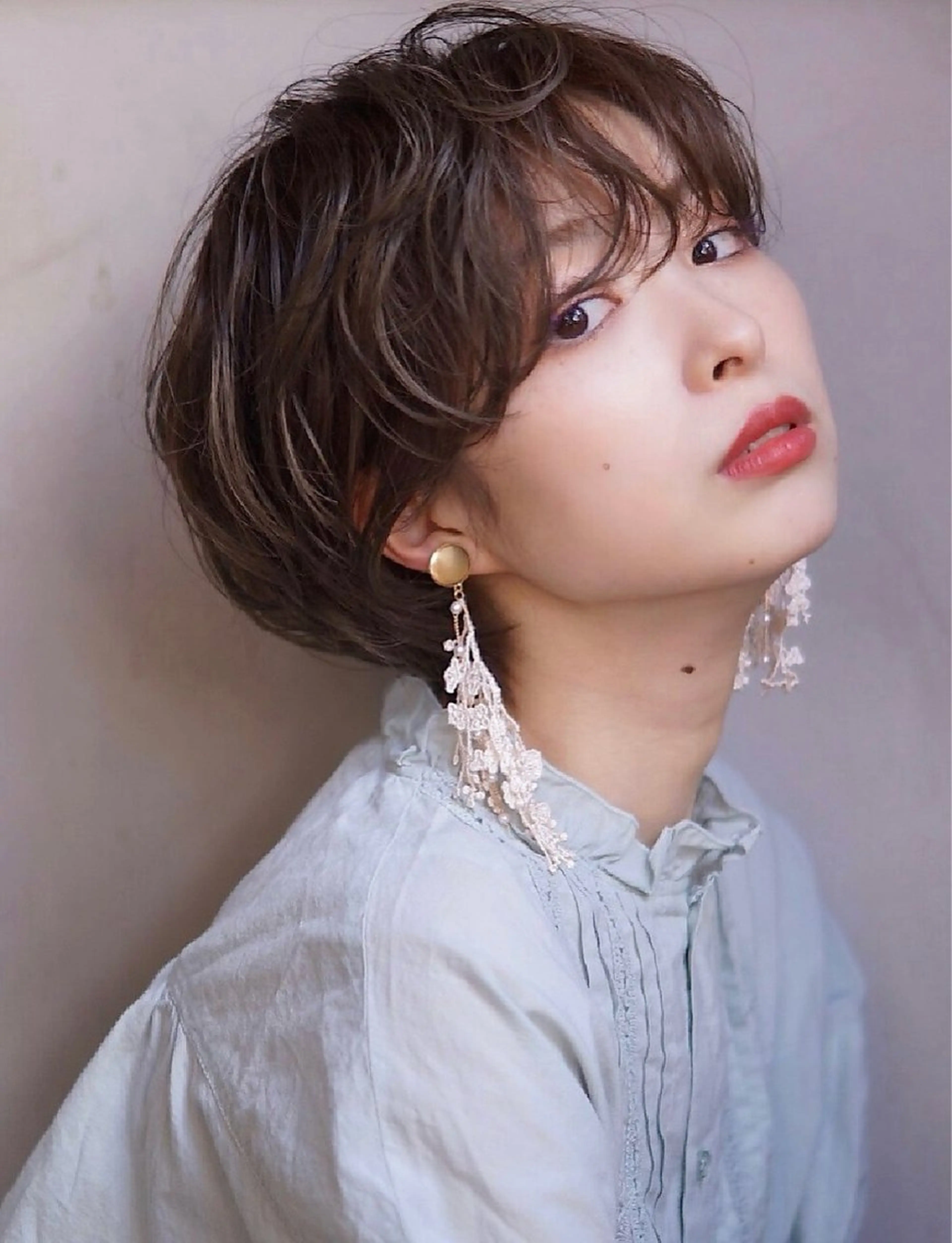 パーマ カット ヘアカラー 縮毛矯正 トリートメント hoNua. 栄/透明感カラーのヘアスタイル