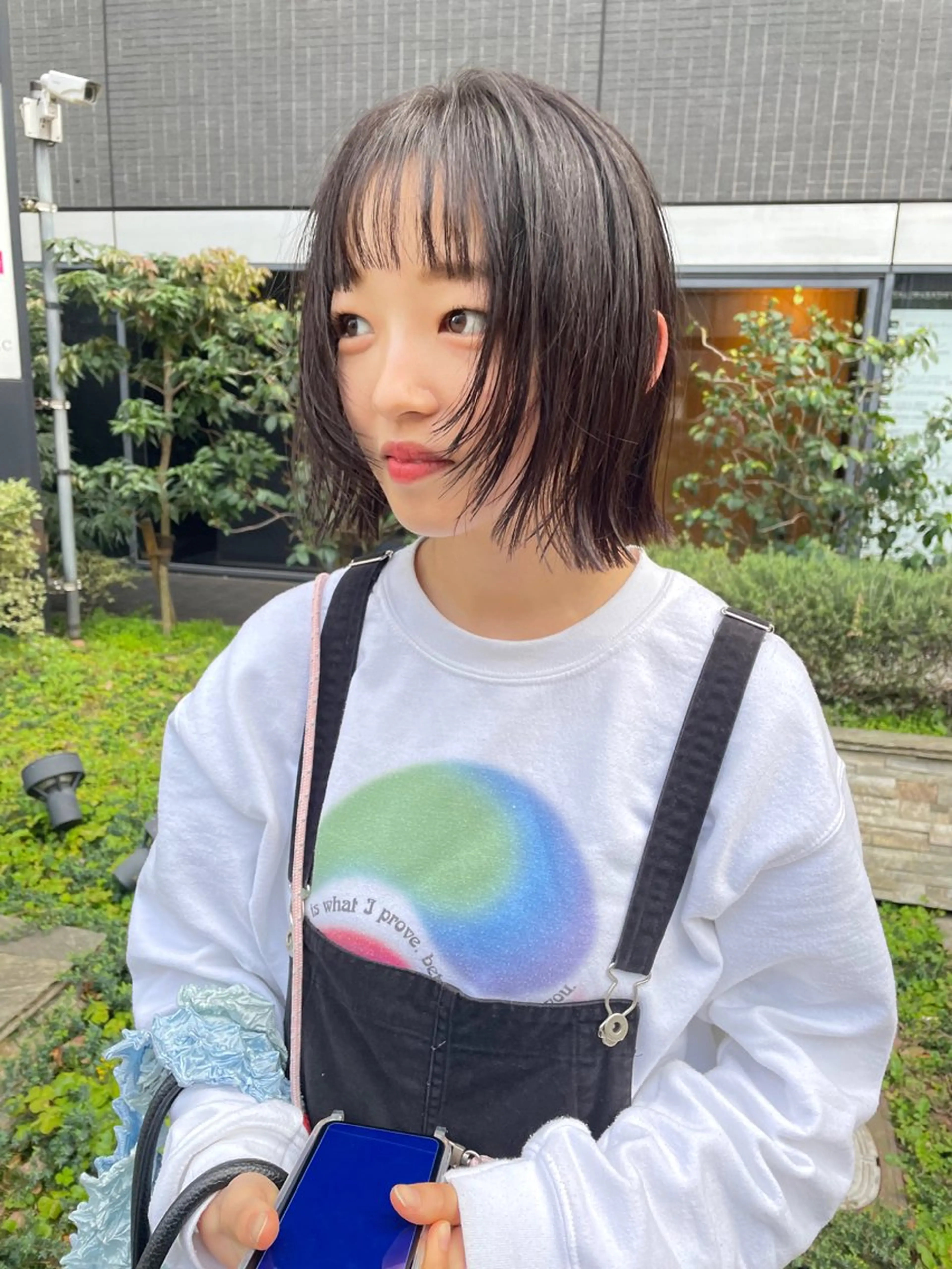 ミディアム カラー パーマ ヘアアレンジ メンズ ボブ 顔まわりレイヤー レイヤーカット カット ヘアカラー トリートメント tatsumi/ボブ ウルフ/レイヤーのヘアスタイル